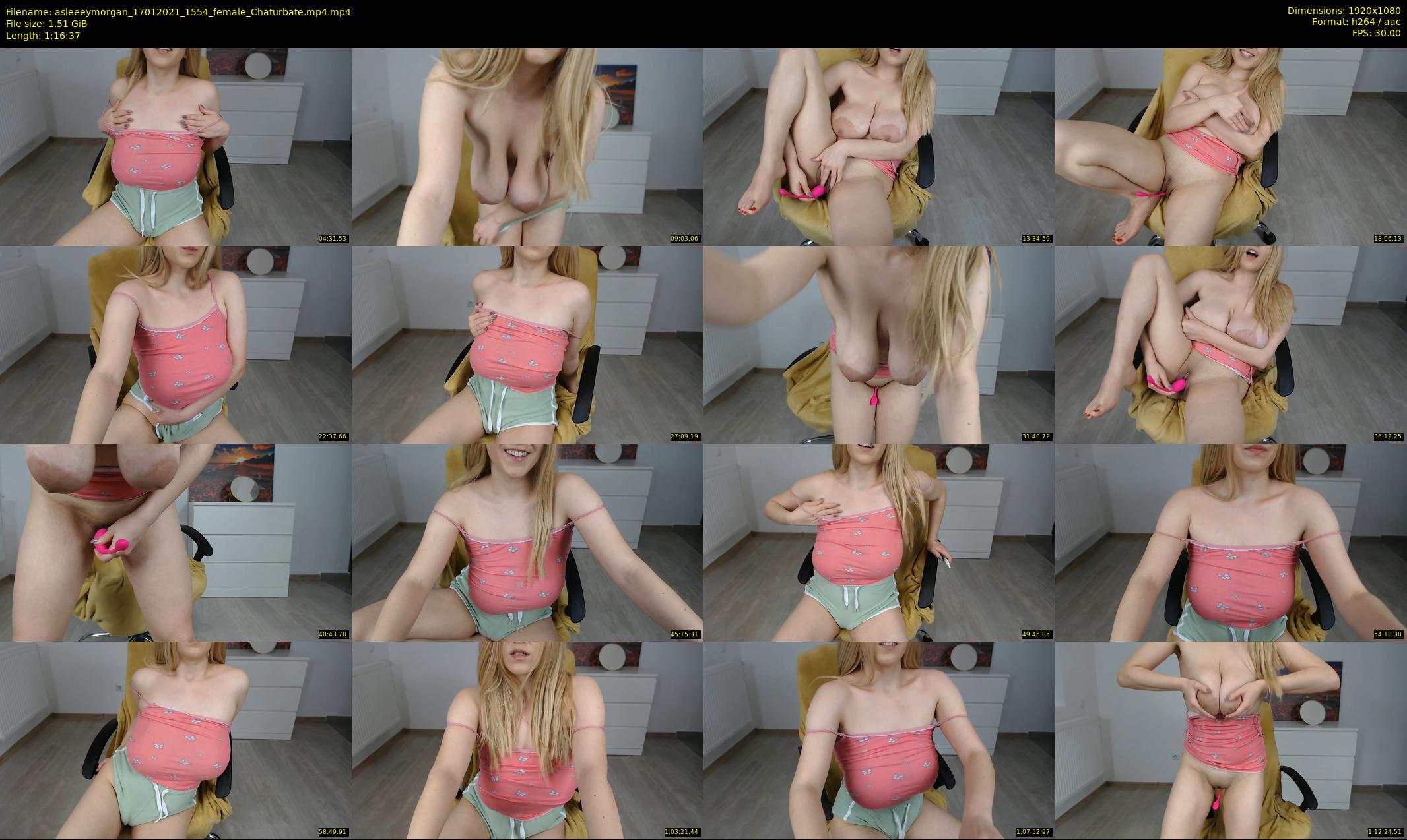 asleeeymorgan — 77 minute Chaturbate female cam show recording, 1080p, Jan 17, 2021