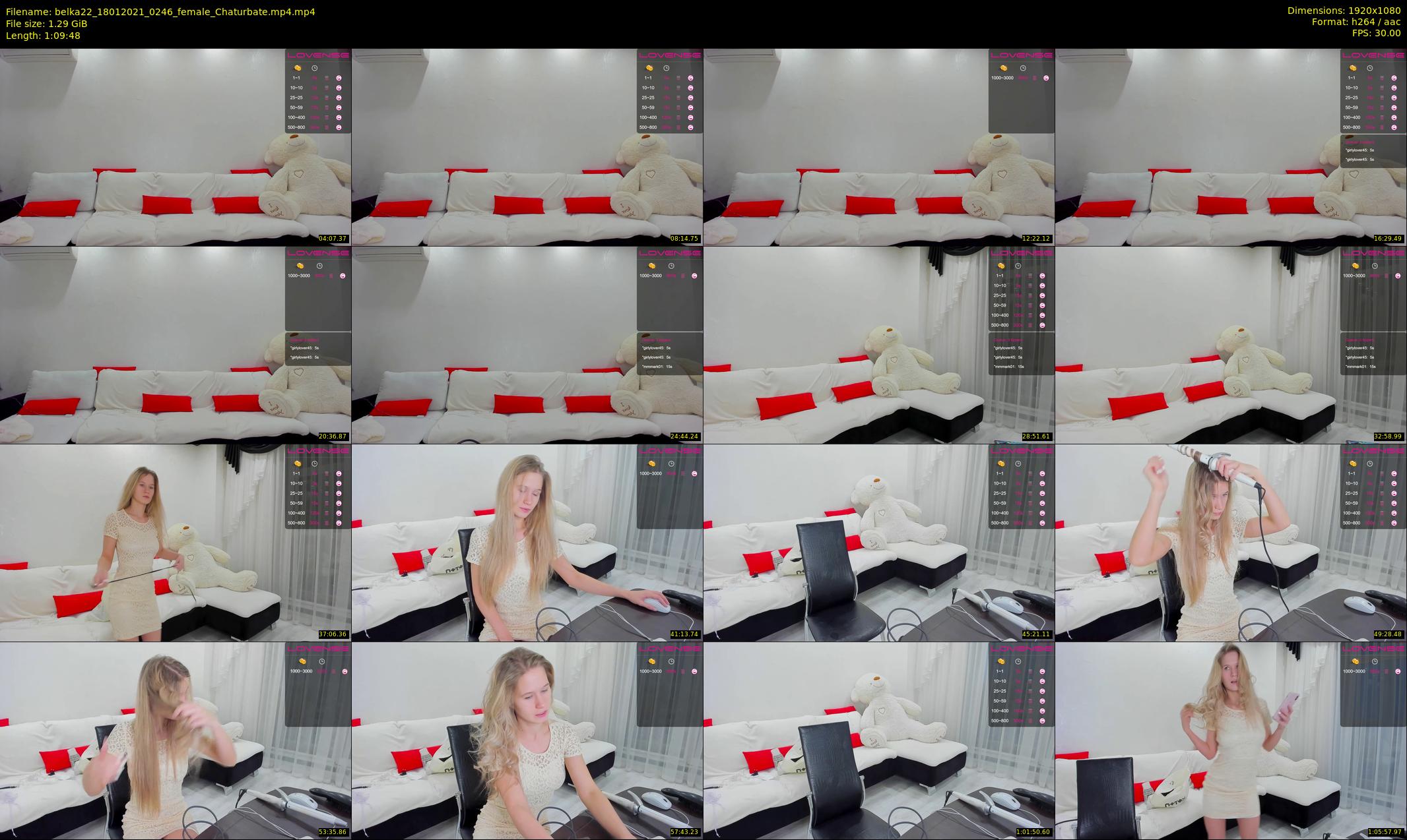 belka22 — 70 minute Chaturbate female cam show recording, 1080p, Jan 18, 2021
