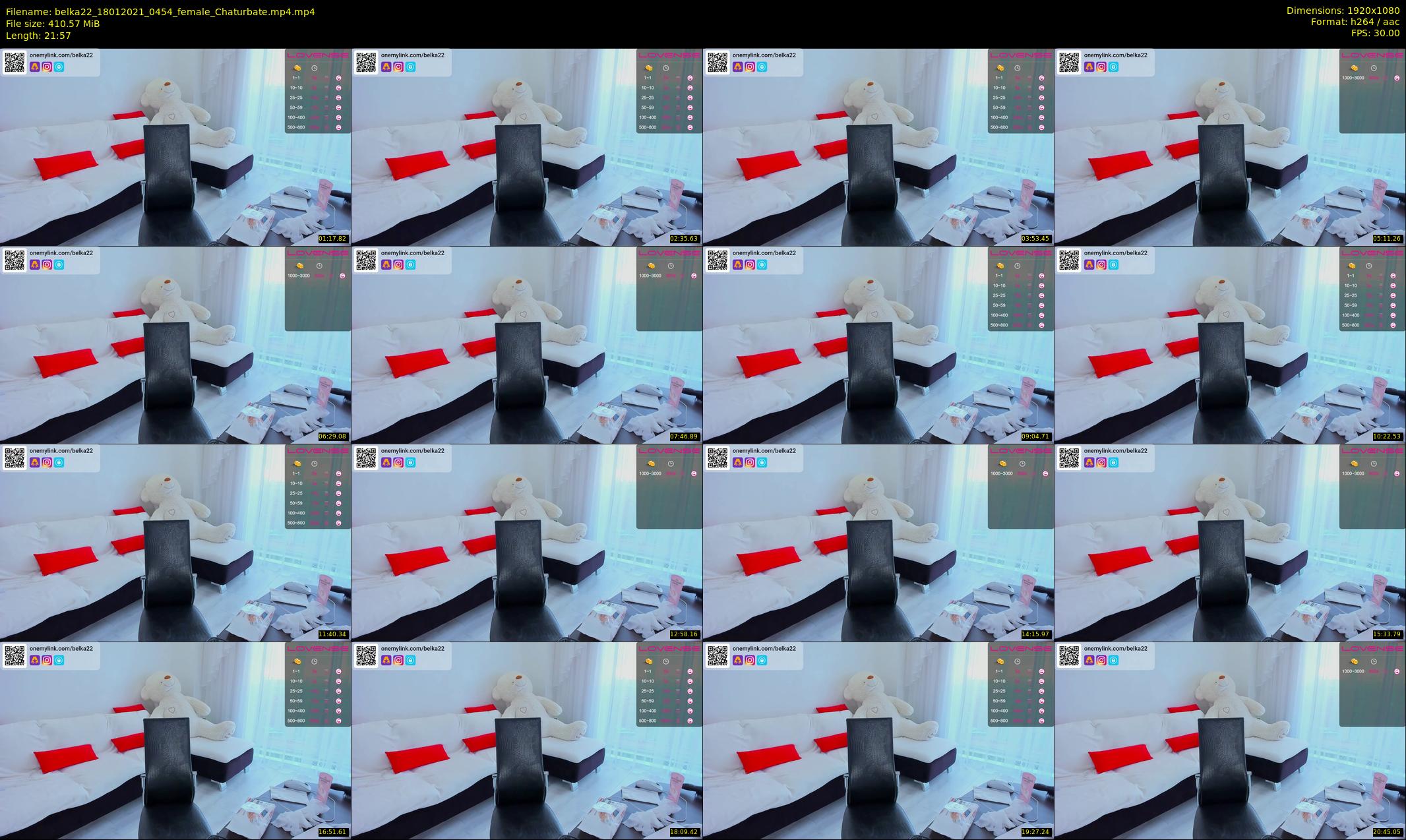 belka22 — 22 minute Chaturbate female cam show recording, 1080p, Jan 18, 2021