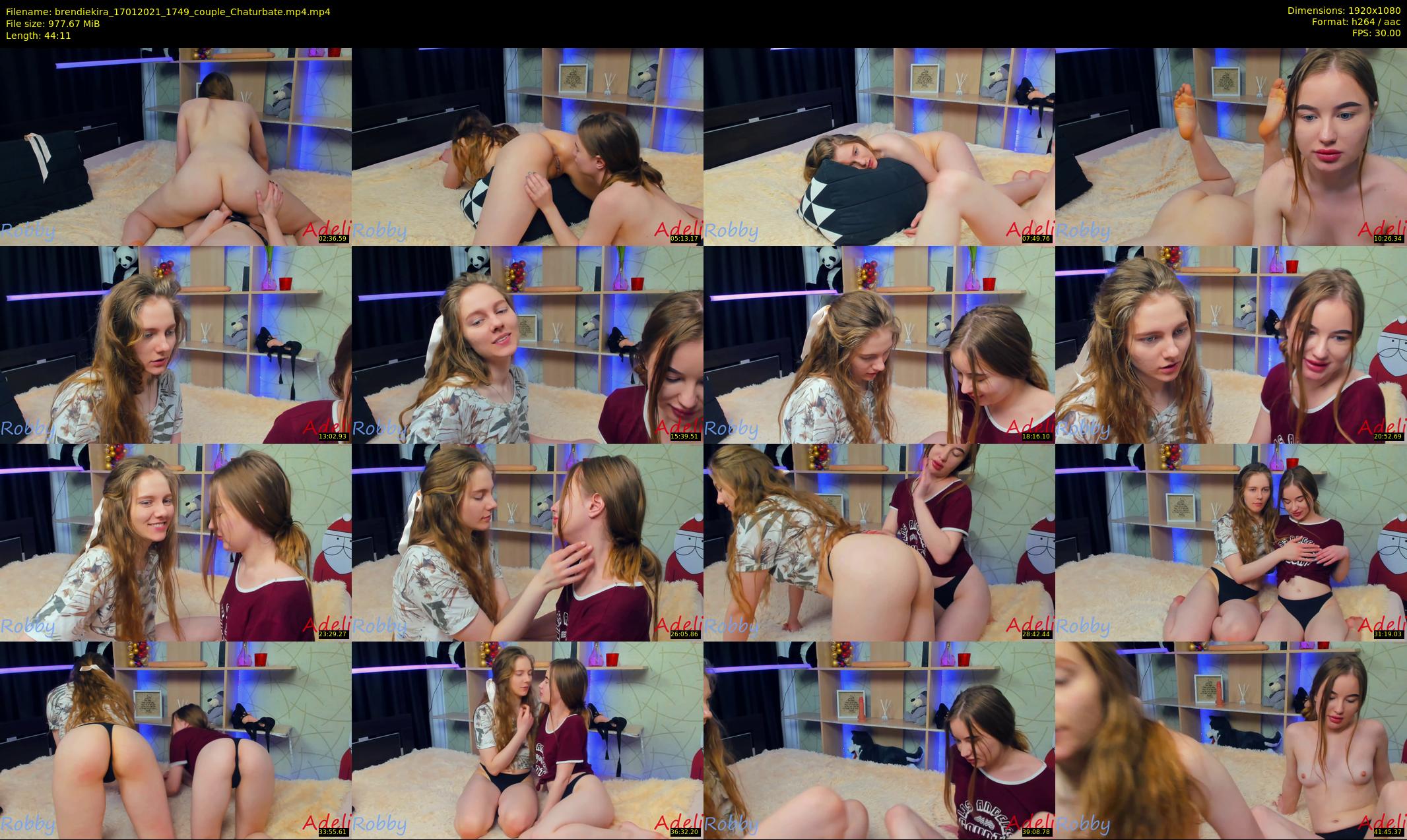 brendiekira — 45 minute Chaturbate couple cam show recording, 1080p, Jan 17, 2021