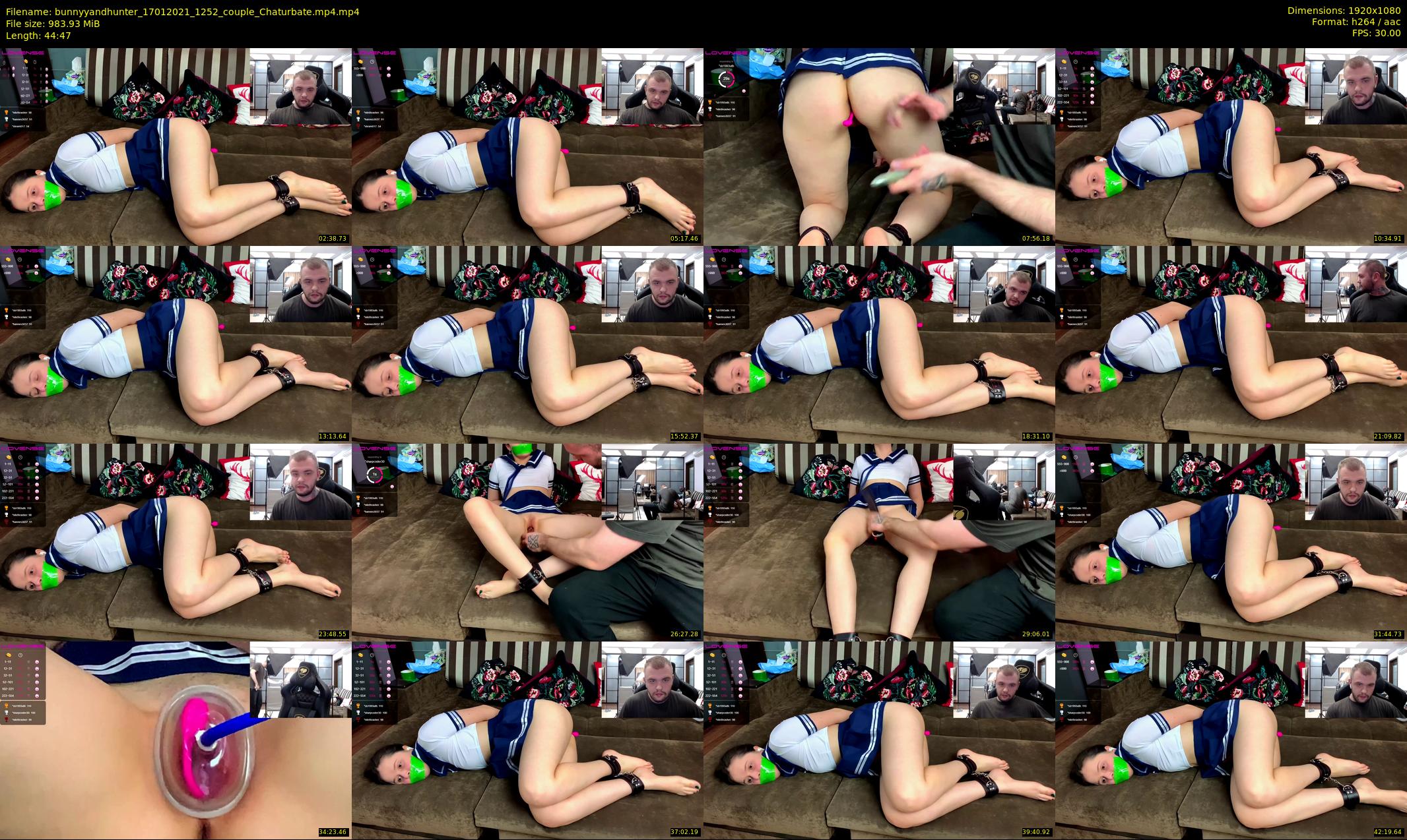 bunnyyandhunter — 45 minute Chaturbate couple cam show recording, 1080p, Jan 17, 2021