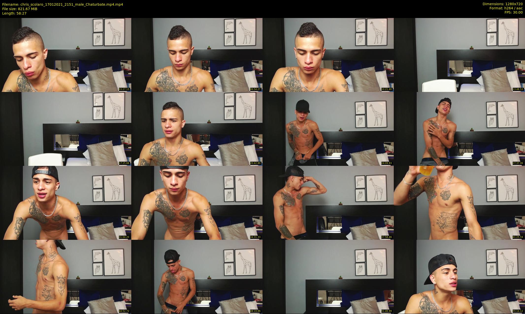 chris_scolaro — 59 minute Chaturbate male cam show recording, 720p, Jan 17, 2021