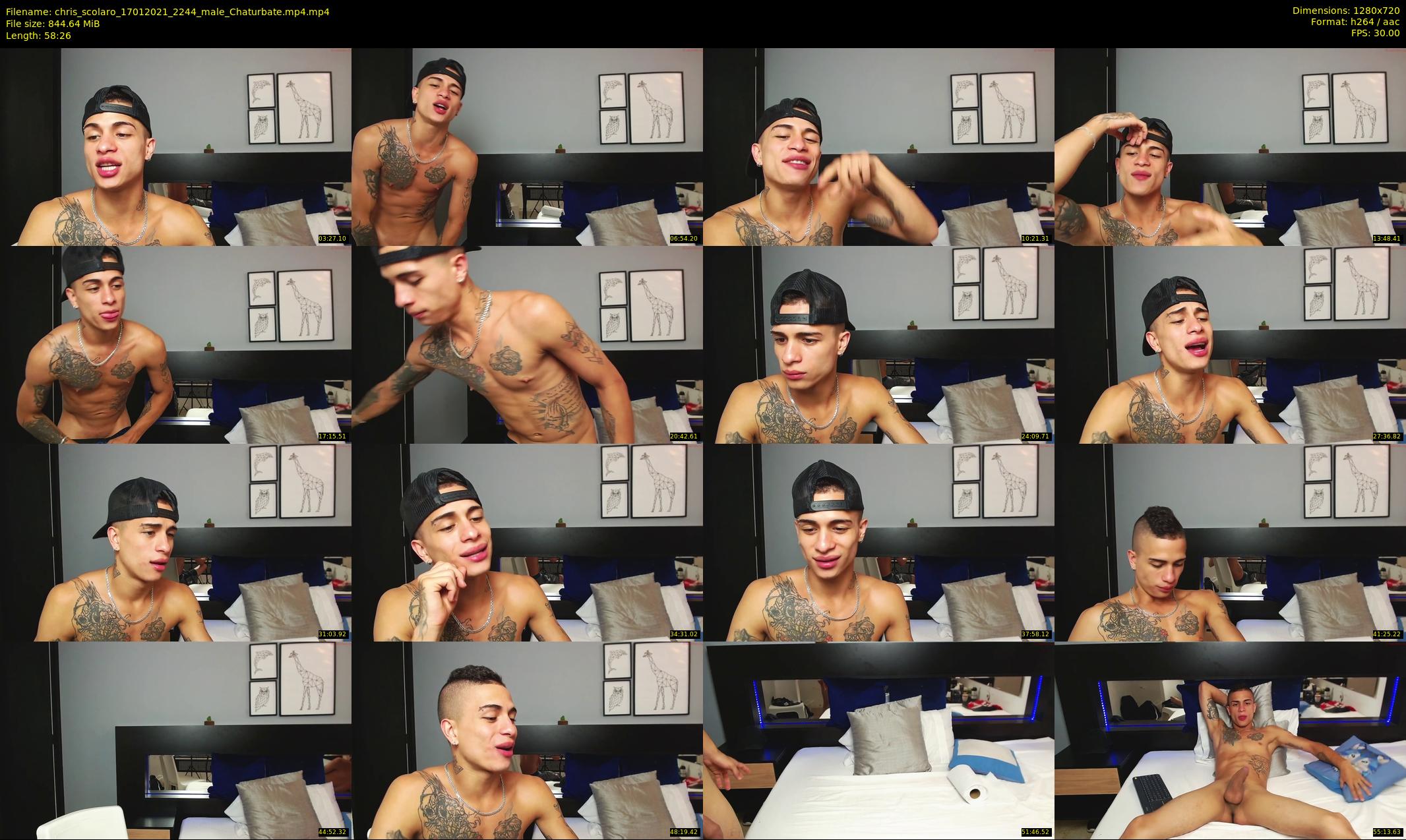 chris_scolaro — 59 minute Chaturbate male cam show recording, 720p, Jan 17, 2021