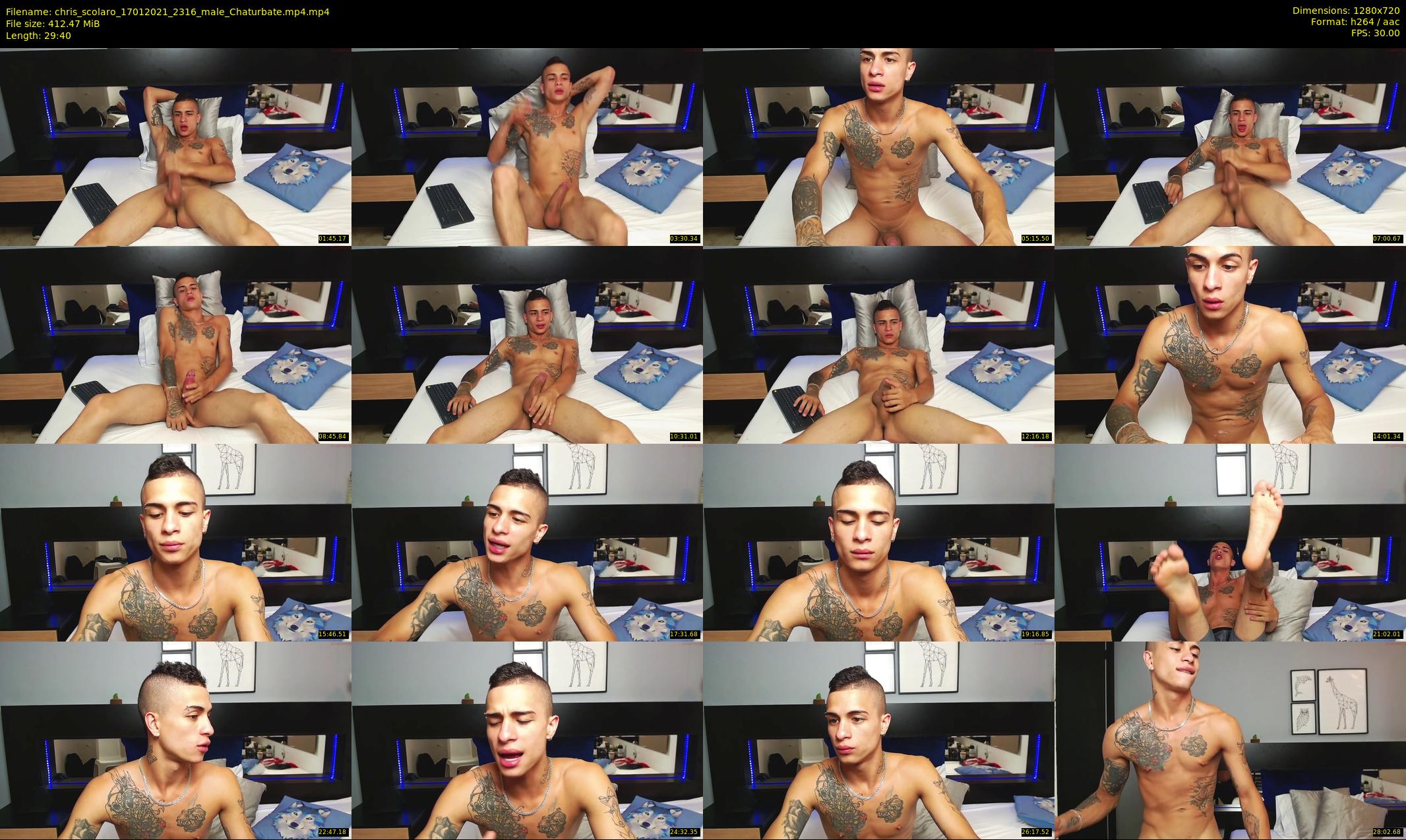 chris_scolaro — 30 minute Chaturbate male cam show recording, 720p, Jan 17, 2021