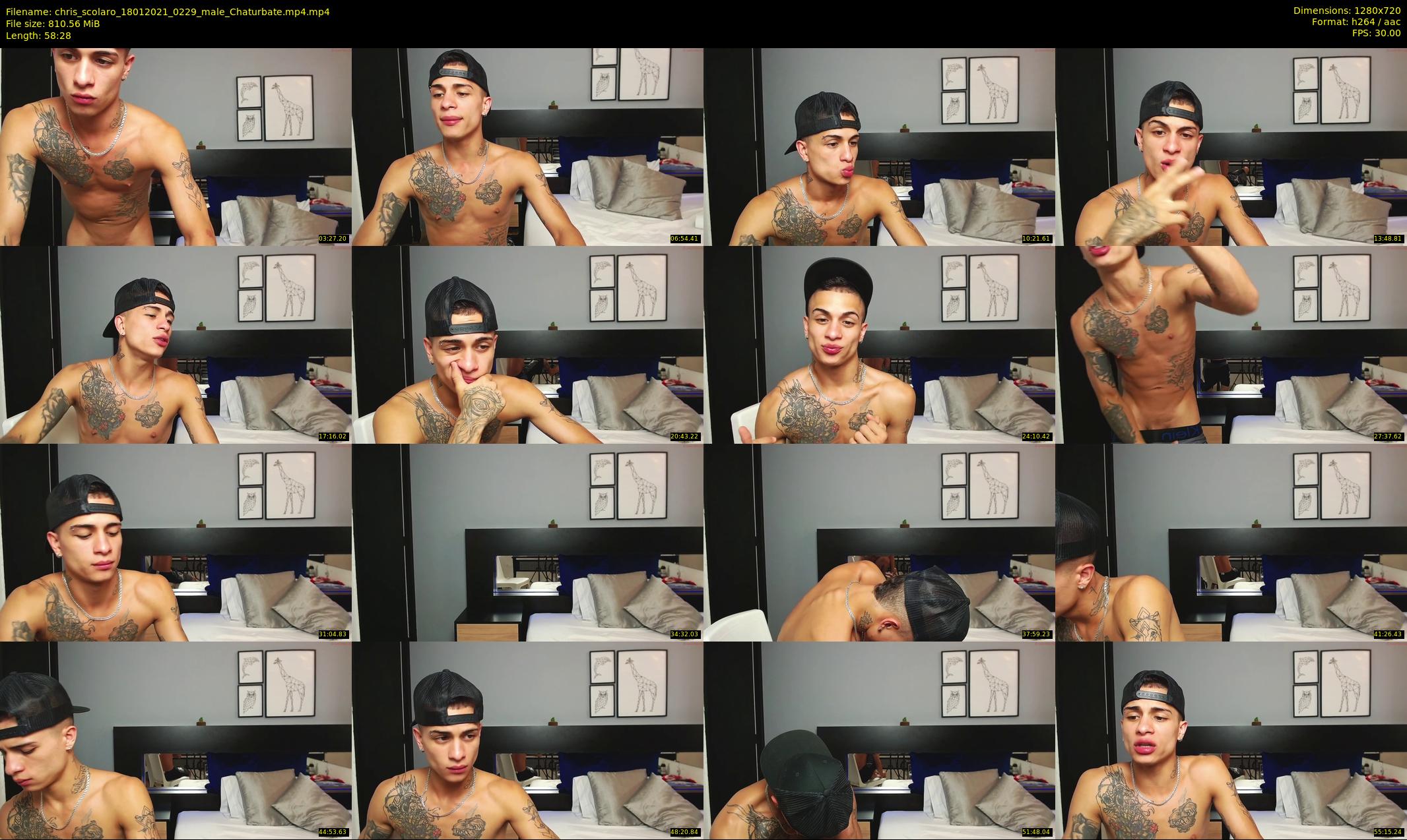 chris_scolaro — 59 minute Chaturbate male cam show recording, 720p, Jan 18, 2021