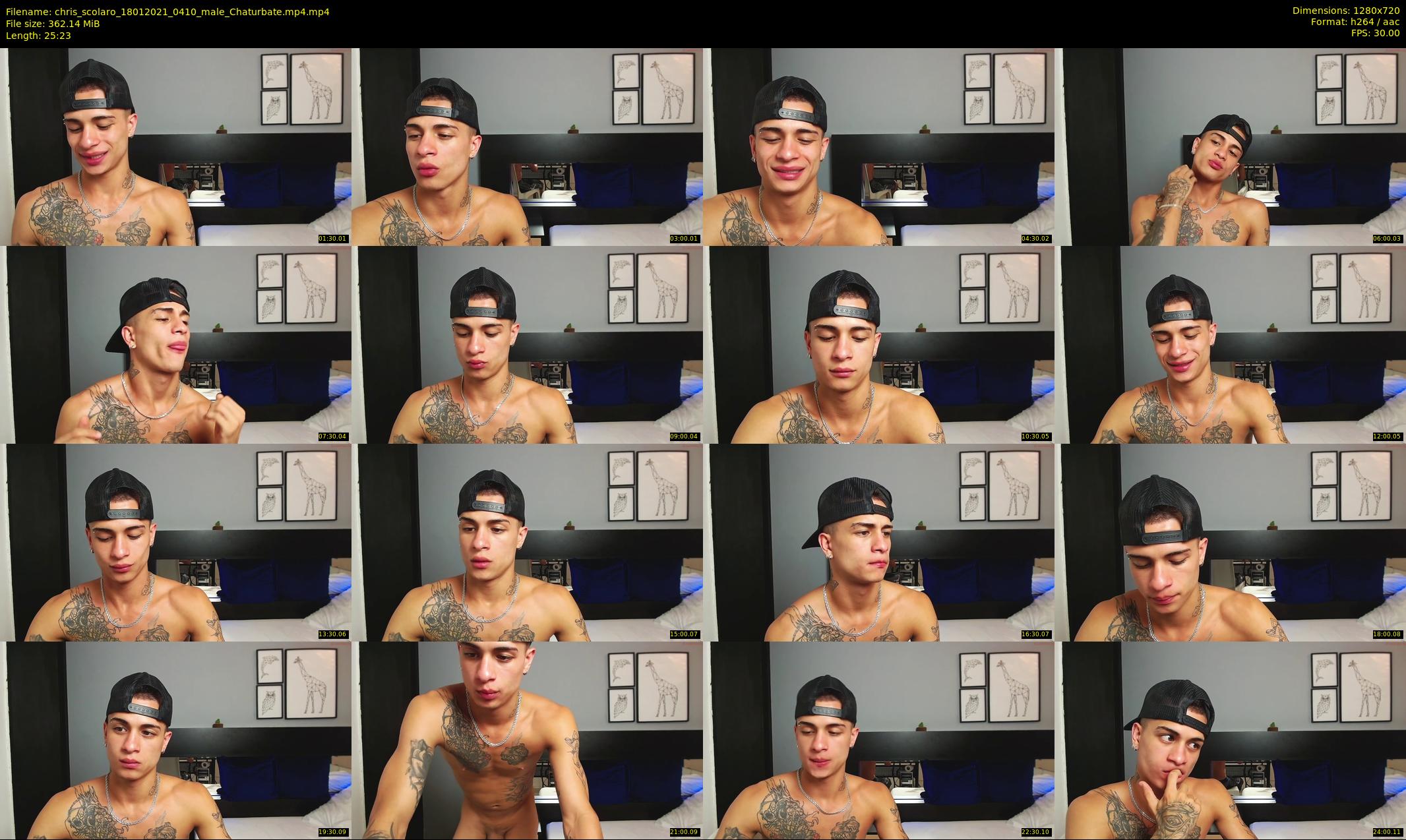 chris_scolaro — 26 minute Chaturbate male cam show recording, 720p, Jan 18, 2021