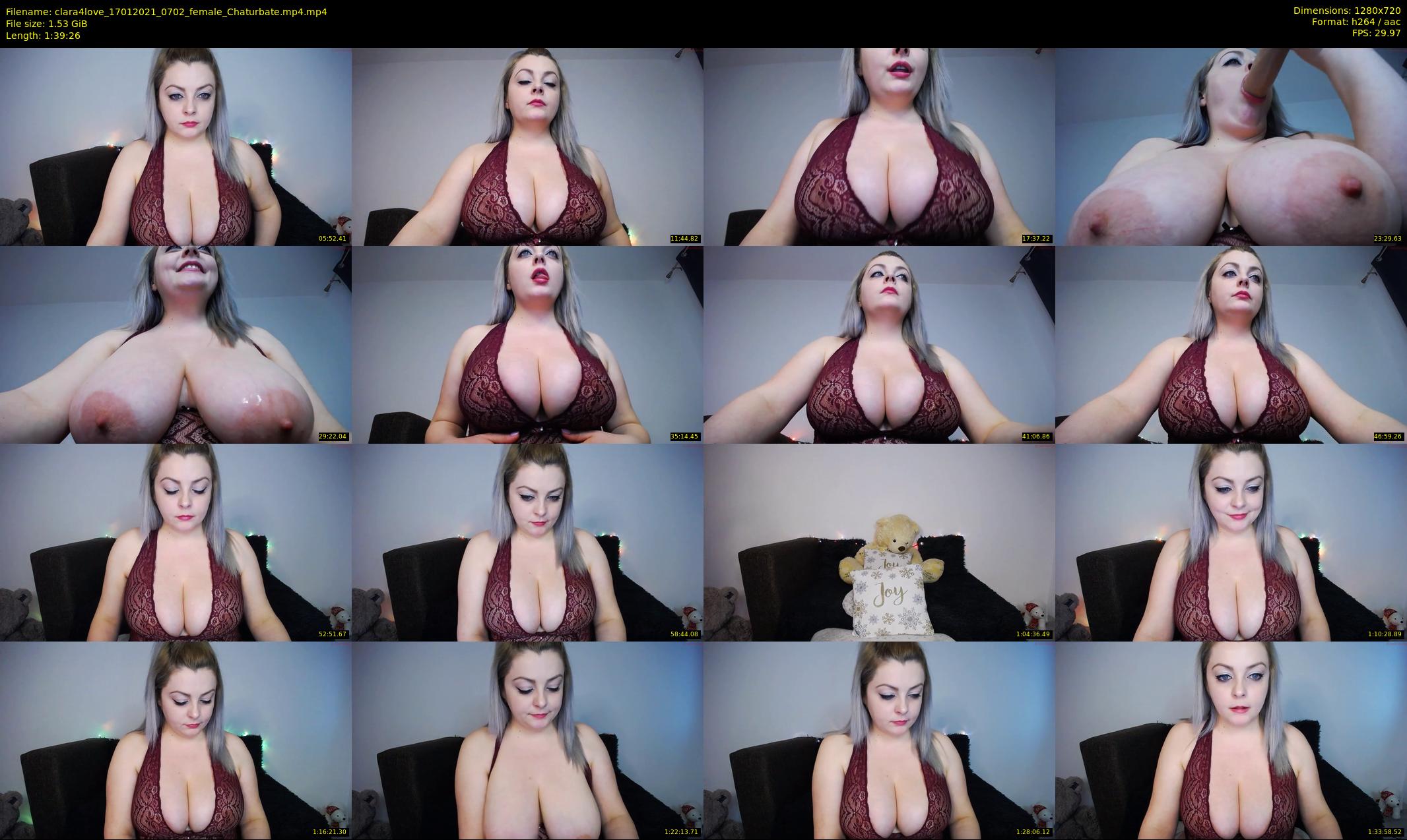 clara4love — 100 minute Chaturbate female cam show recording, 720p, Jan 17, 2021