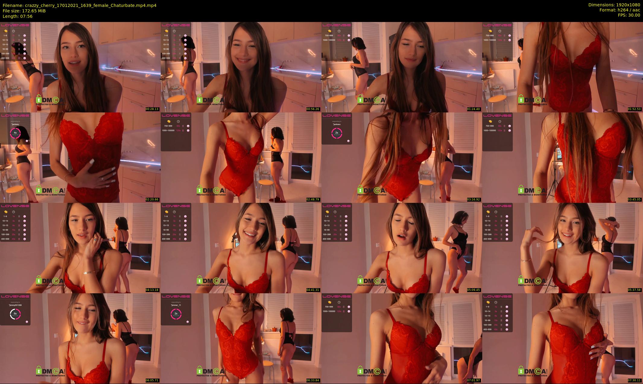 crazzy_cherry — 8 minute Chaturbate female cam show recording, 1080p, Jan 17, 2021