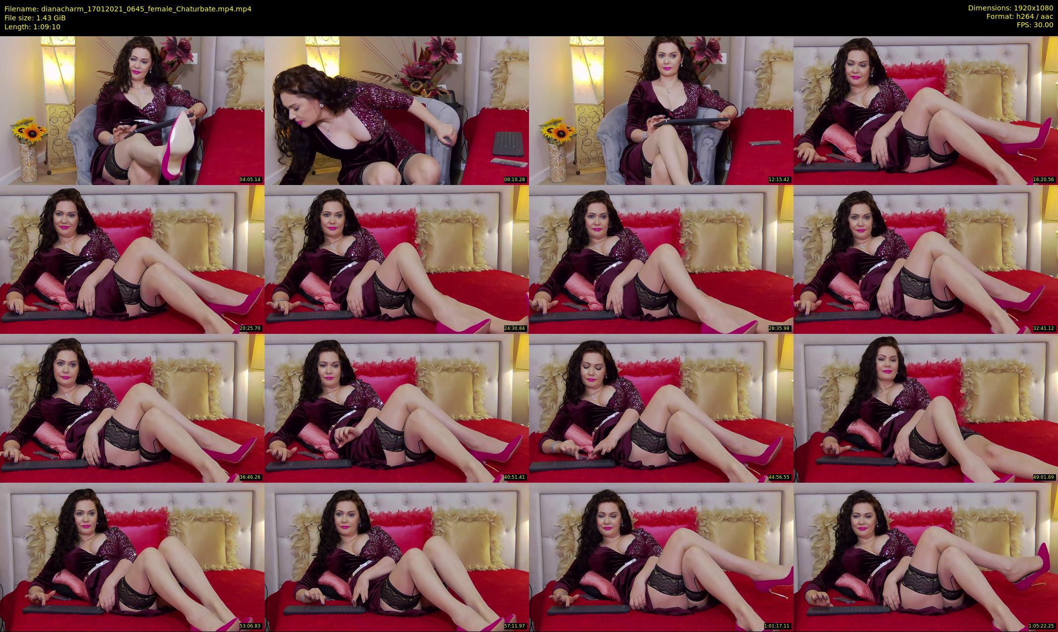 dianacharm — 70 minute Chaturbate female cam show recording, 1080p, Jan 17, 2021