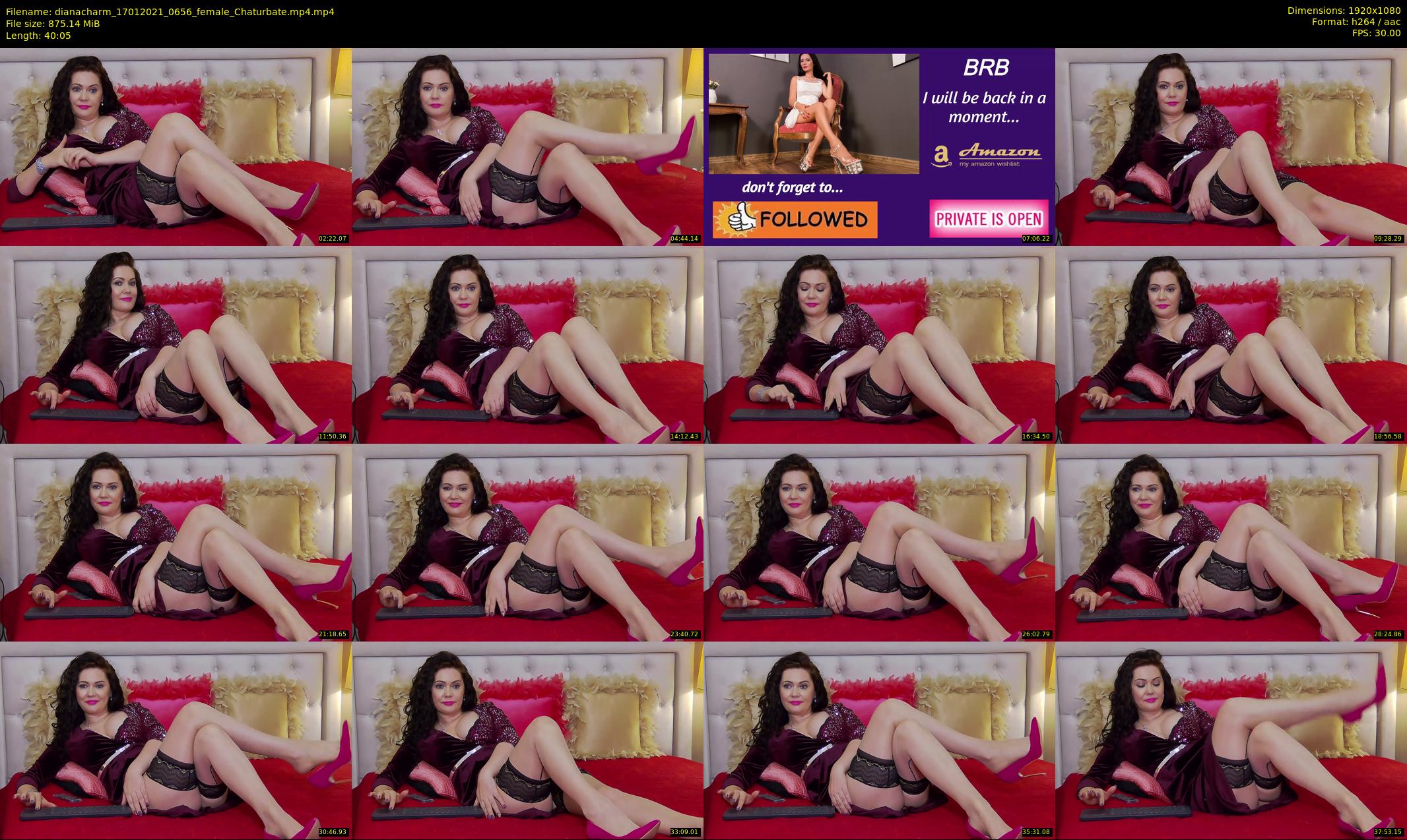 dianacharm — 41 minute Chaturbate female cam show recording, 1080p, Jan 17, 2021
