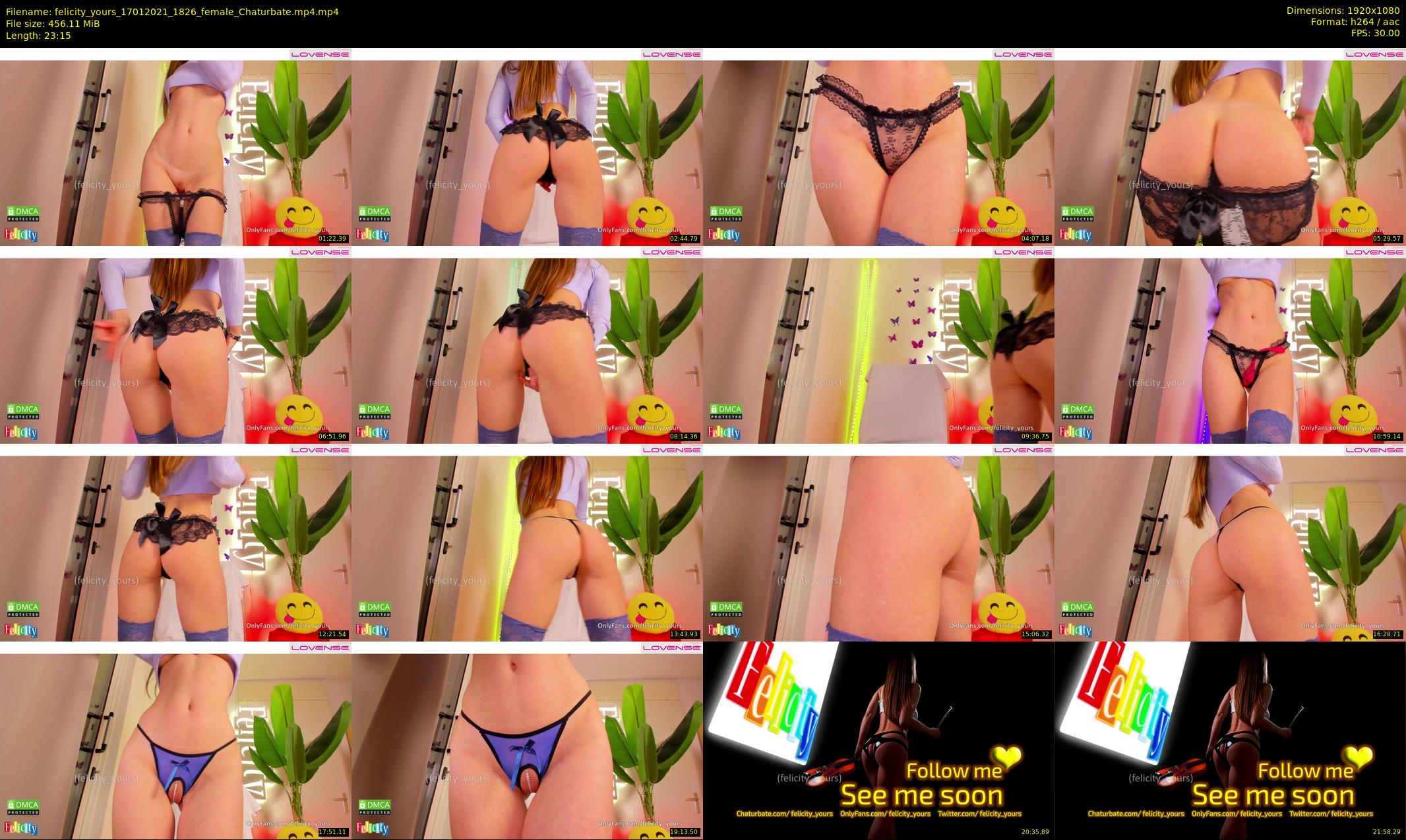 felicity_yours — 24 minute Chaturbate female cam show recording, 1080p, Jan 17, 2021
