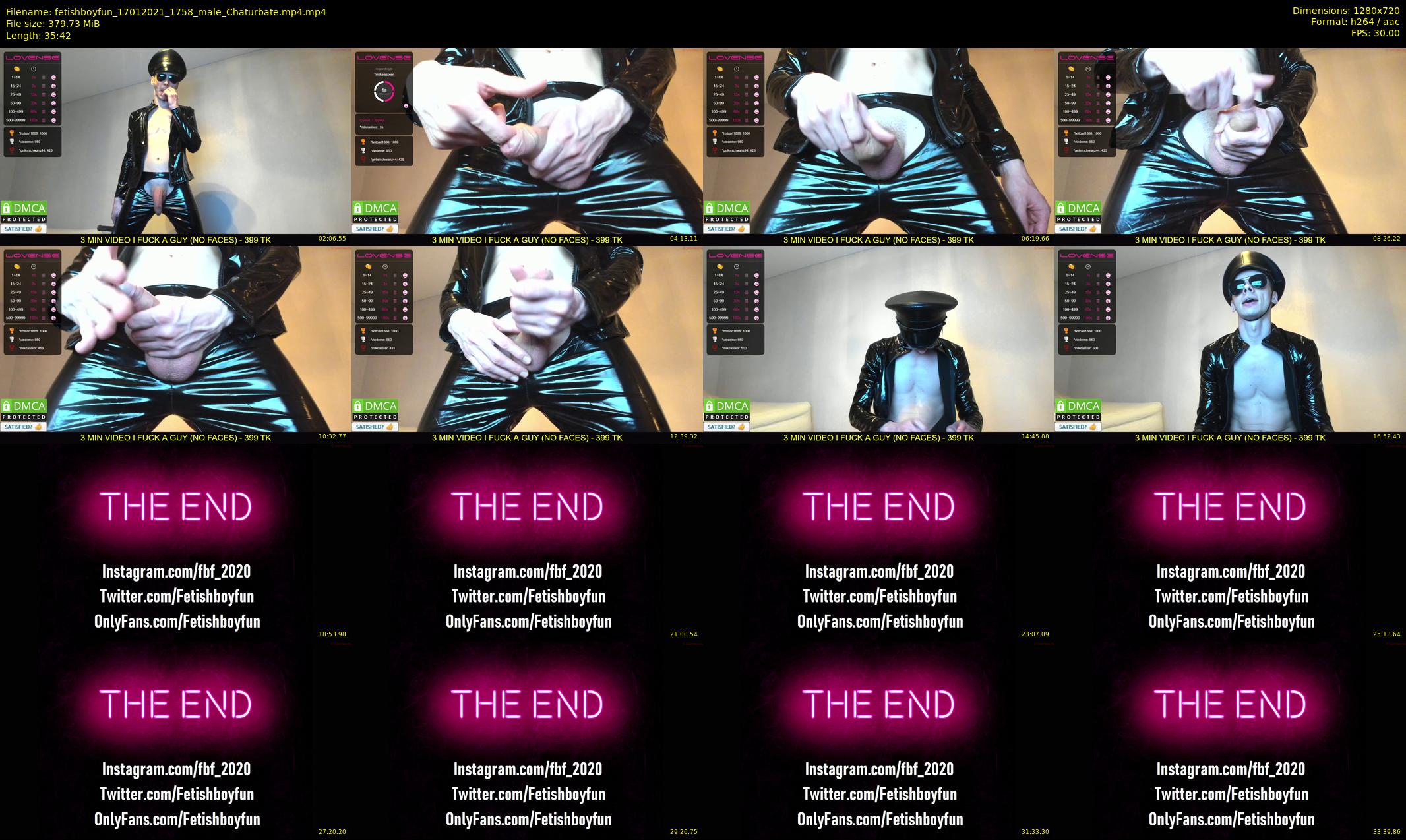 fetishboyfun — 36 minute Chaturbate male cam show recording, 720p, Jan 17, 2021