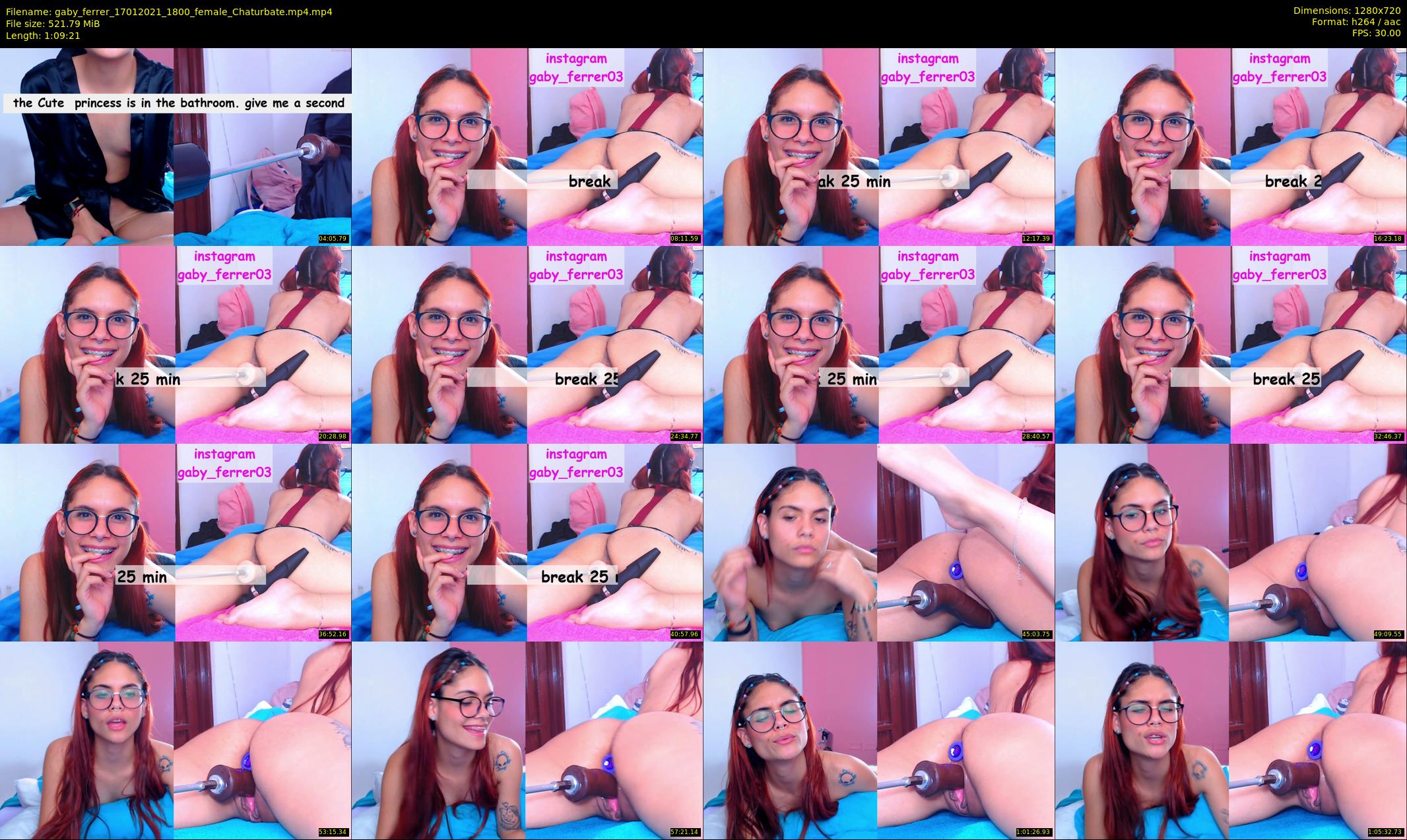gaby_ferrer — 70 minute Chaturbate female cam show recording, 720p, Jan 17, 2021