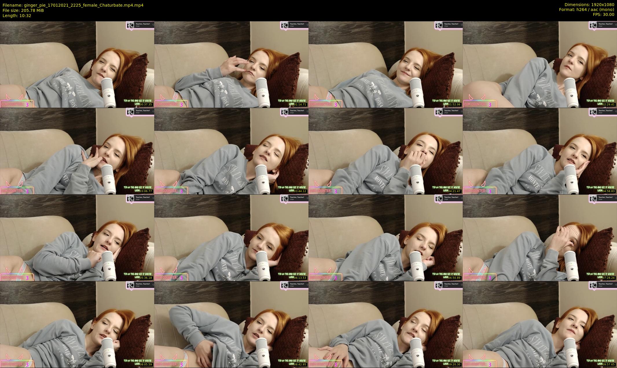 ginger_pie — 11 minute Chaturbate female cam show recording, 1080p, Jan 17, 2021