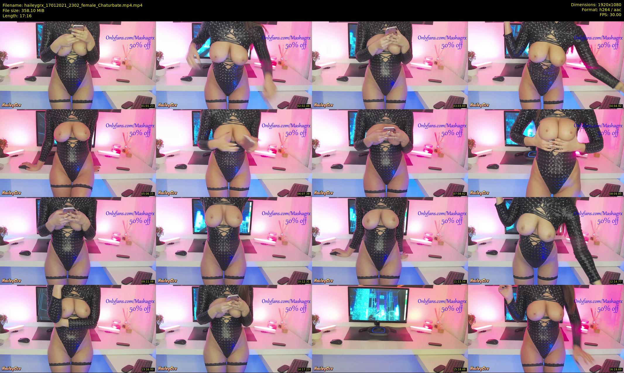 haileygrx — 18 minute Chaturbate female cam show recording, 1080p, Jan 17, 2021