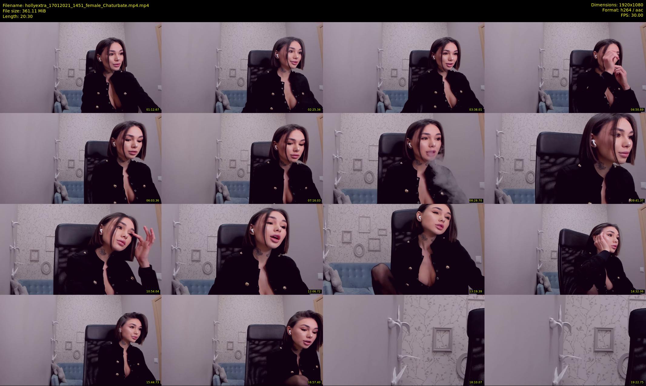 hollyextra — 21 minute Chaturbate female cam show recording, 1080p, Jan 17, 2021