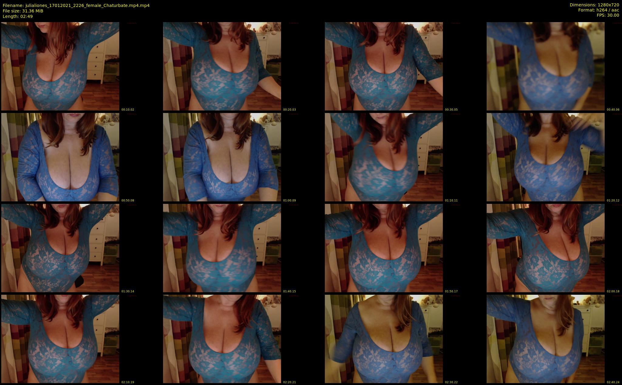 julialiones — 3 minute Chaturbate female cam show recording, 720p, Jan 17, 2021