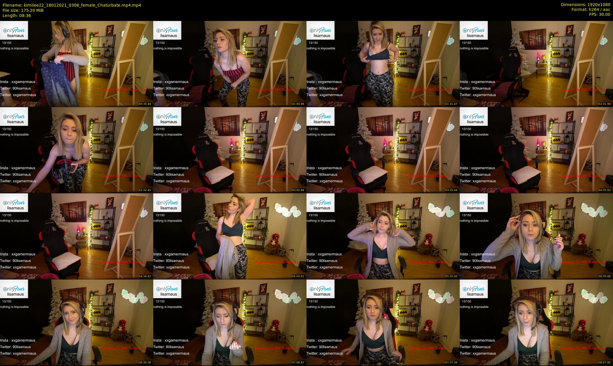 kimilee22 — 9 minute Chaturbate female cam show recording, 1080p, Jan 18, 2021