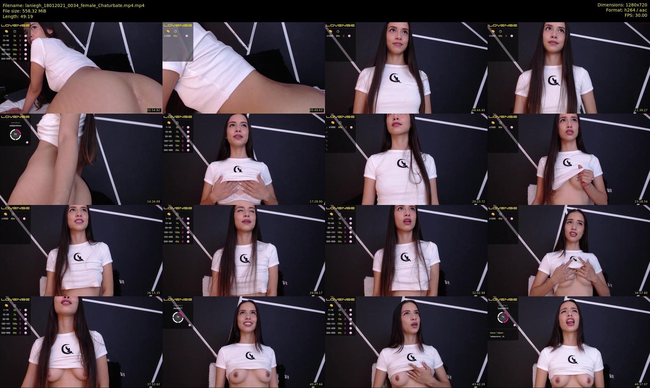 laniegh — 50 minute Chaturbate female cam show recording, 720p, Jan 18, 2021