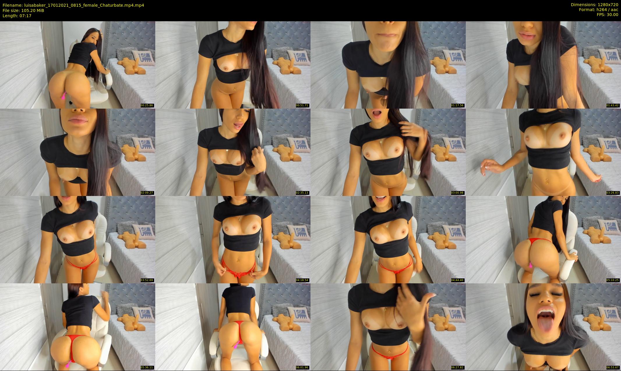 luisabaker — 8 minute Chaturbate female cam show recording, 720p, Jan 17, 2021