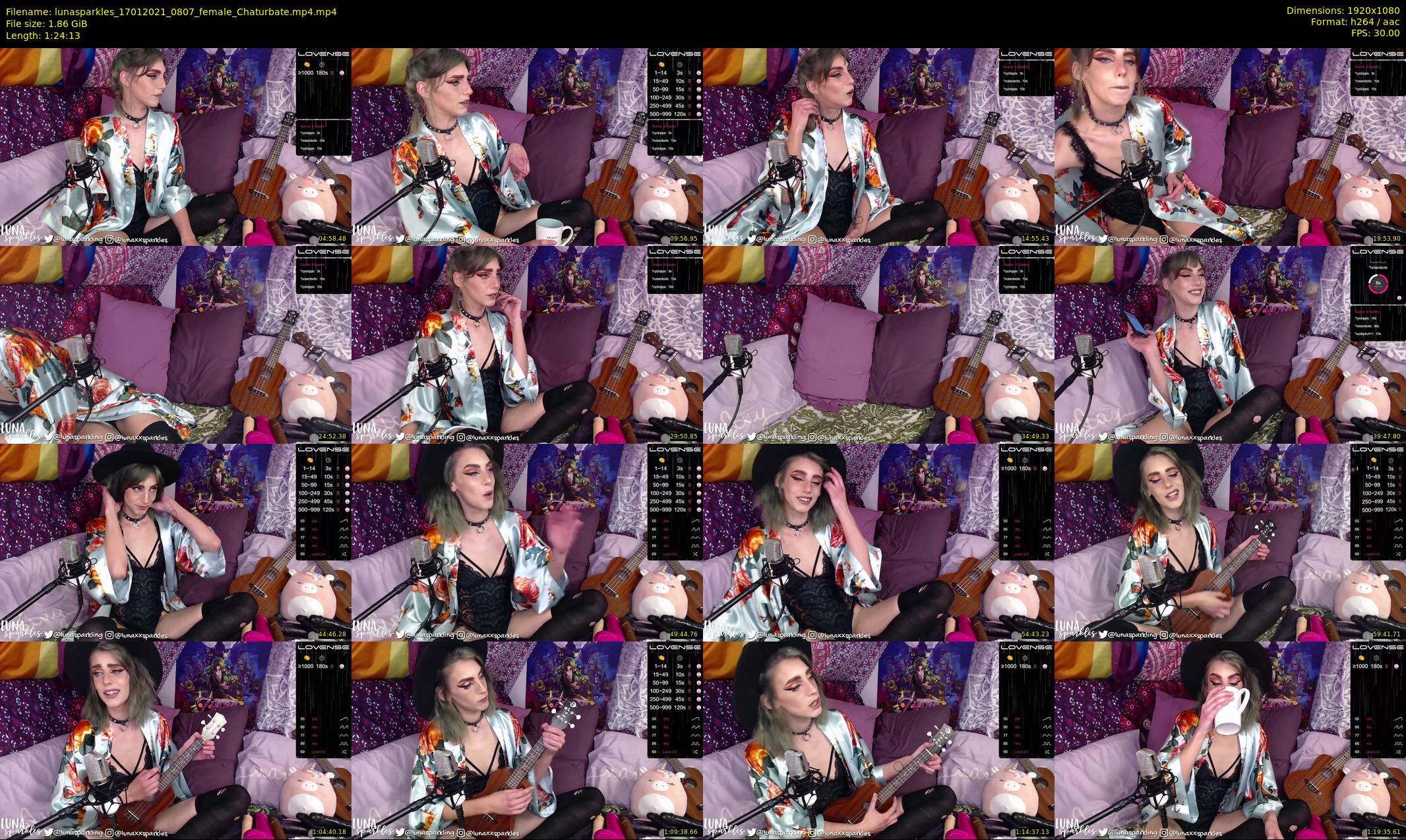 lunasparkles — 85 minute Chaturbate female cam show recording, 1080p, Jan 17, 2021