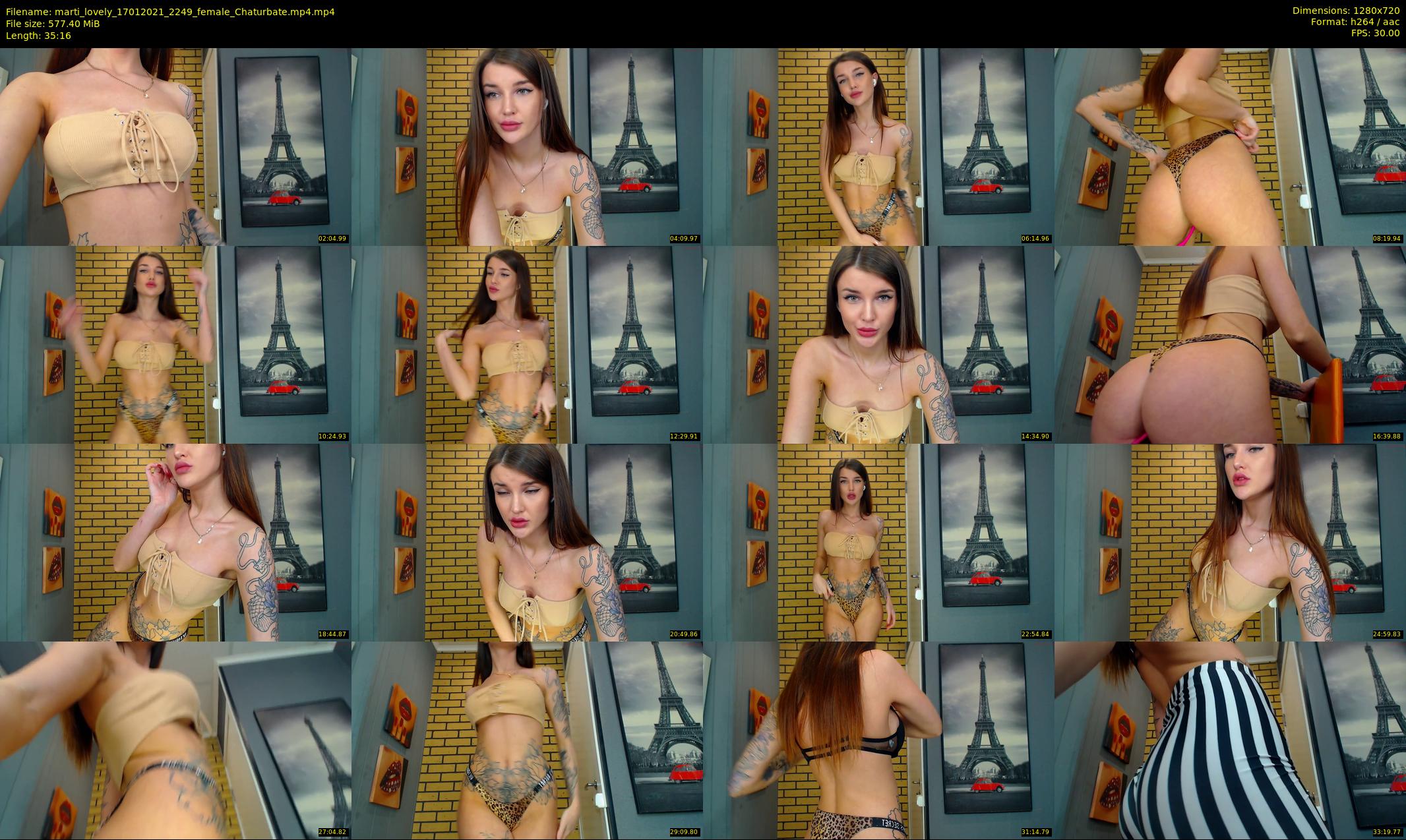 marti_lovely — 36 minute Chaturbate female cam show recording, 720p, Jan 17, 2021
