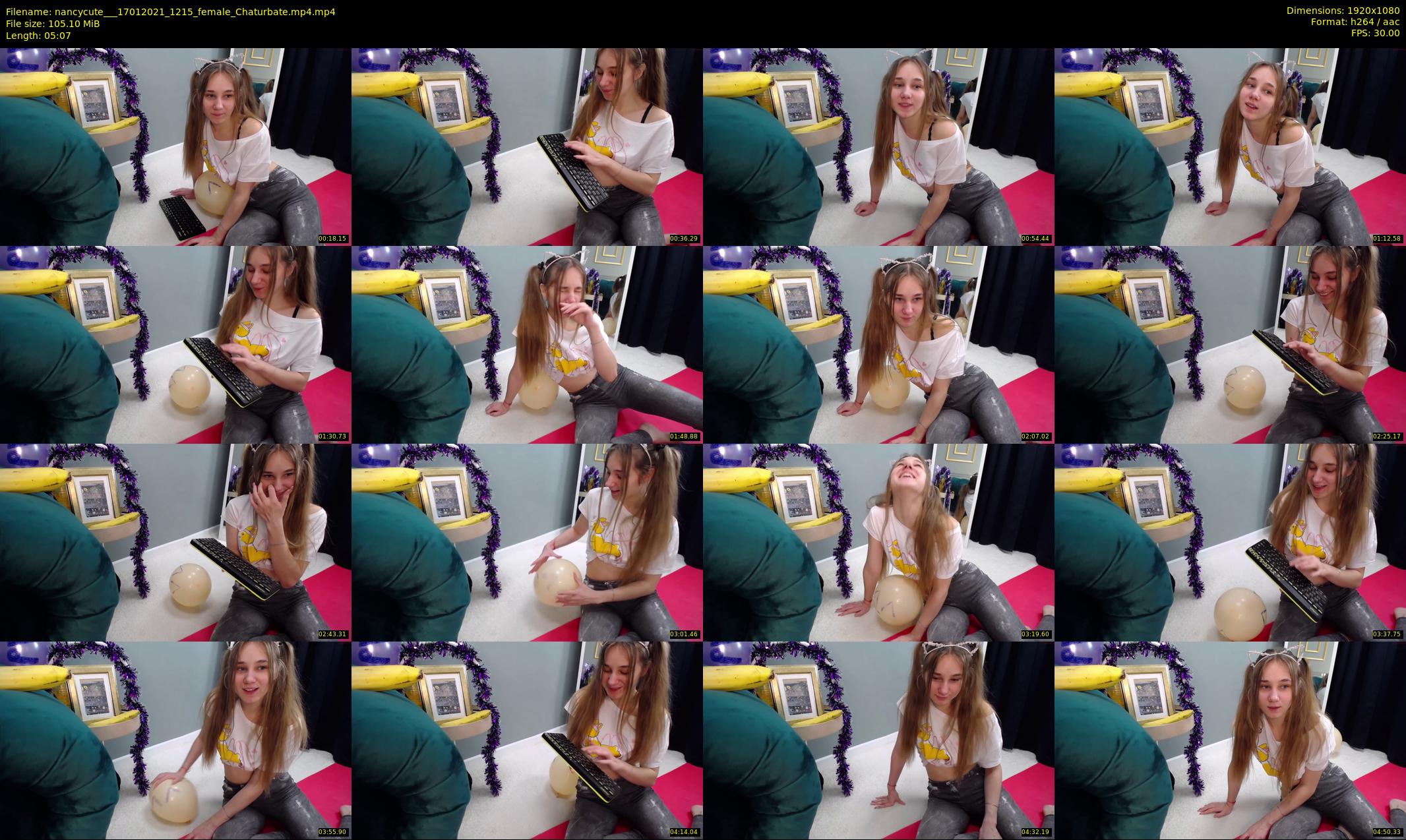 nancycute__ — 6 minute Chaturbate female cam show recording, 1080p, Jan 17, 2021