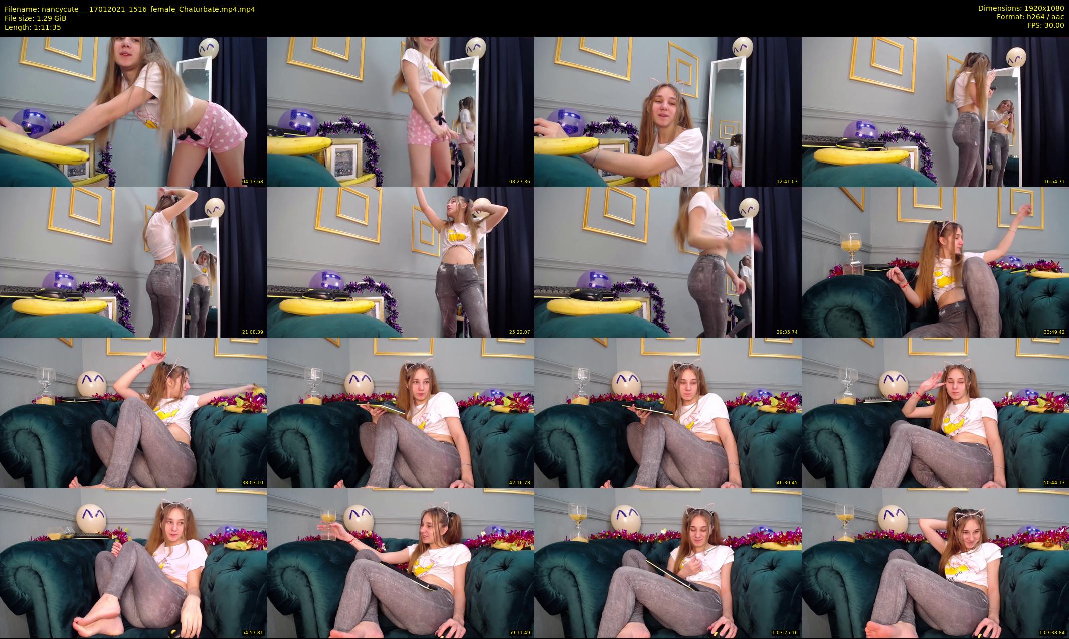nancycute__ — 72 minute Chaturbate female cam show recording, 1080p, Jan 17, 2021