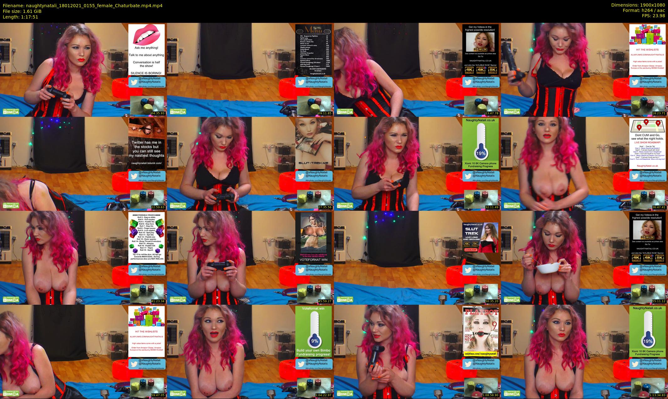 naughtynatali — 78 minute Chaturbate female cam show recording, 1080p, Jan 18, 2021