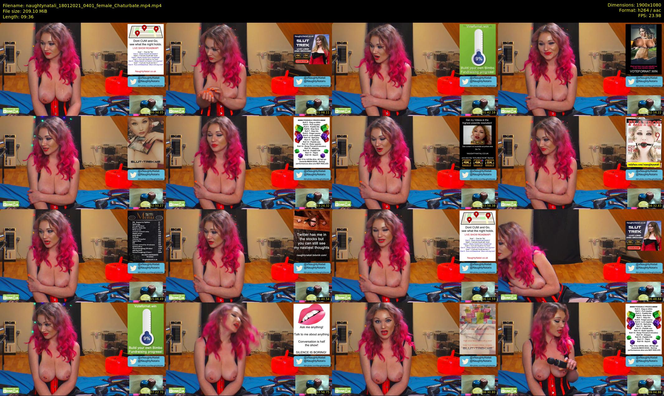 naughtynatali — 10 minute Chaturbate female cam show recording, 1080p, Jan 18, 2021