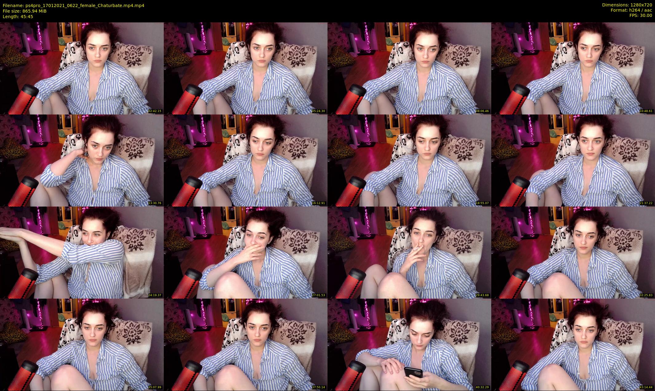 ps4pro — 46 minute Chaturbate female cam show recording, 720p, Jan 17, 2021