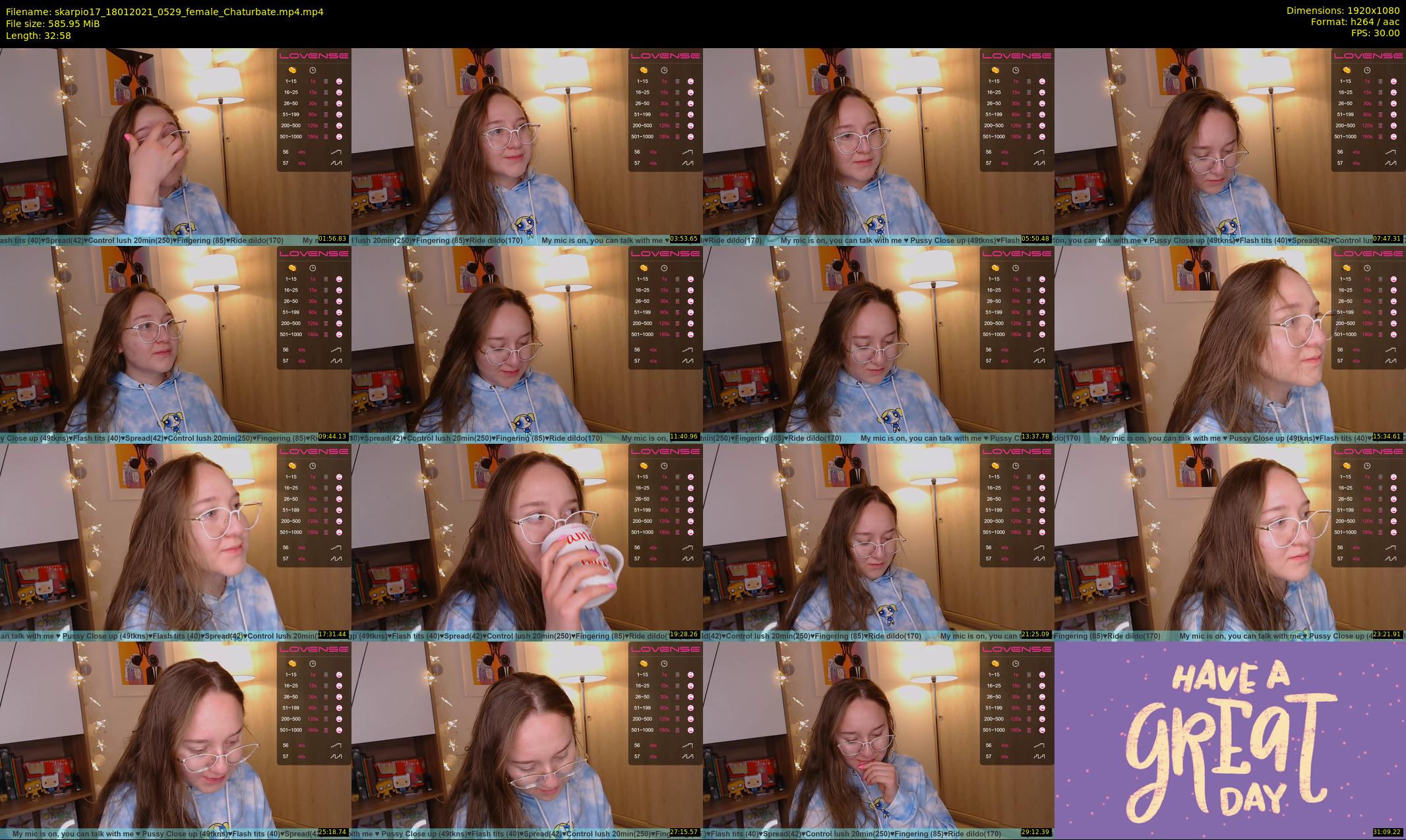 skarpio17 — 33 minute Chaturbate female cam show recording, 1080p, Jan 18, 2021