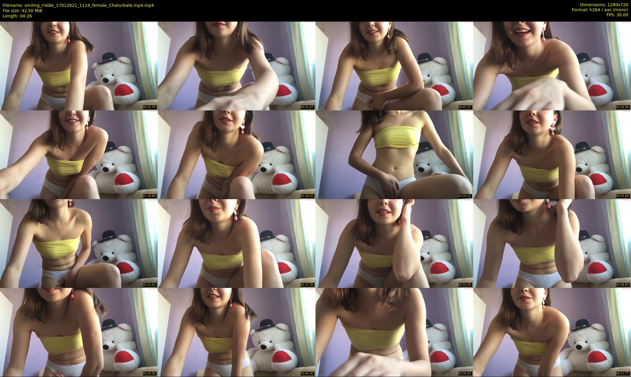 smiling_riddle — 5 minute Chaturbate female cam show recording, 720p, Jan 17, 2021