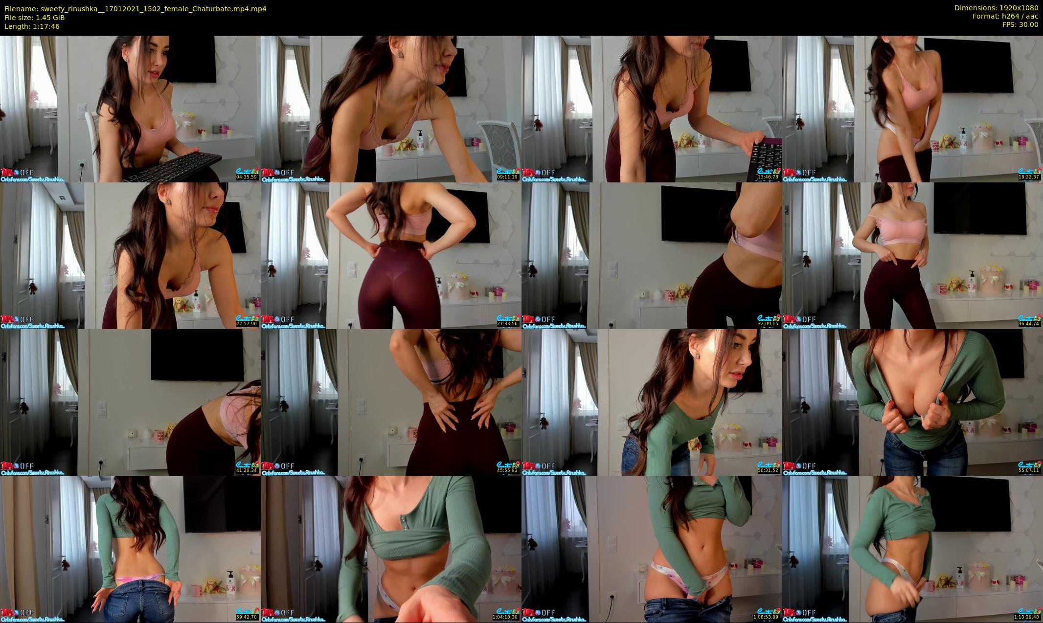 sweety_rinushka_ — 78 minute Chaturbate female cam show recording, 1080p, Jan 17, 2021