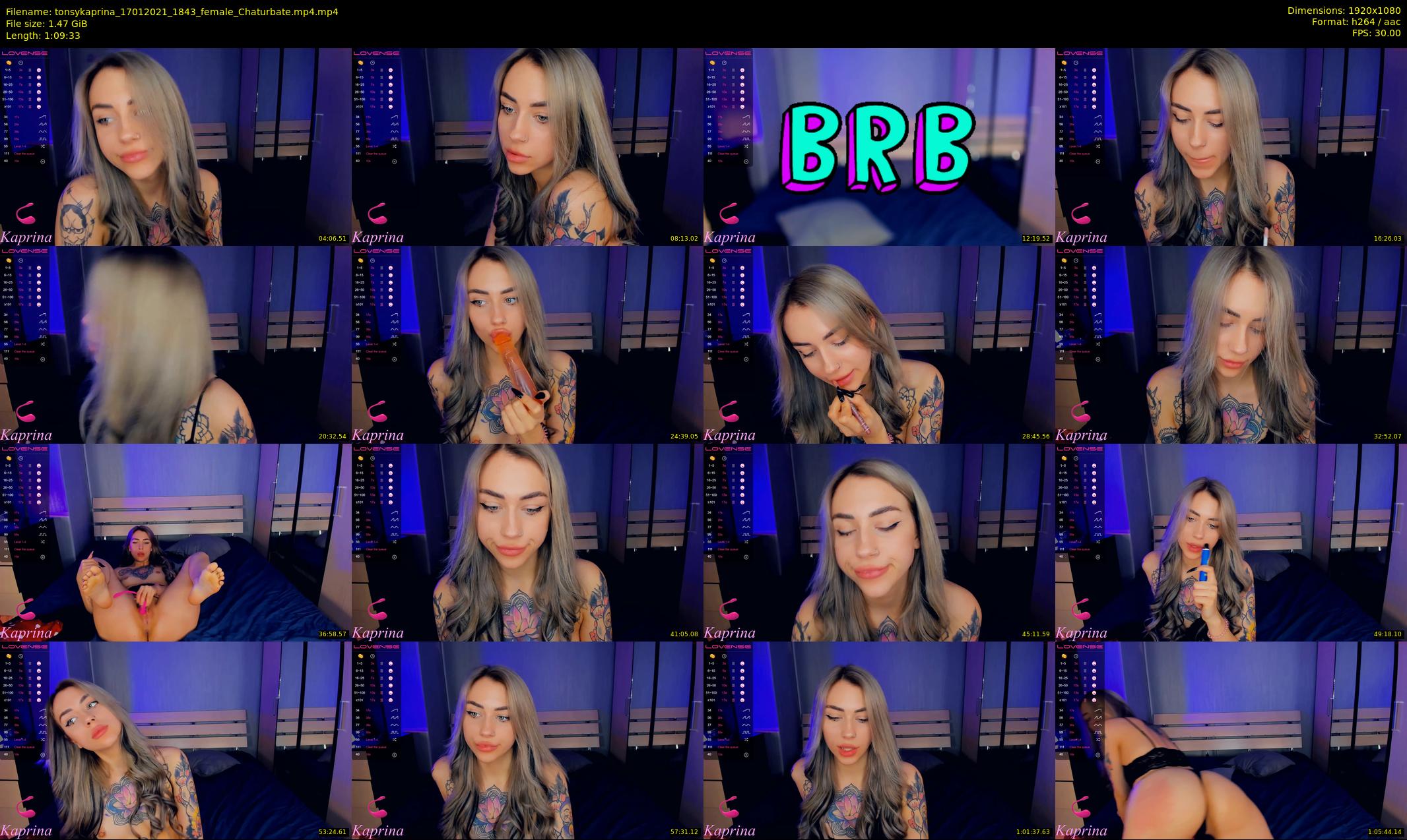 tonsykaprina — 70 minute Chaturbate couple cam show recording, 1080p, Jan 17, 2021