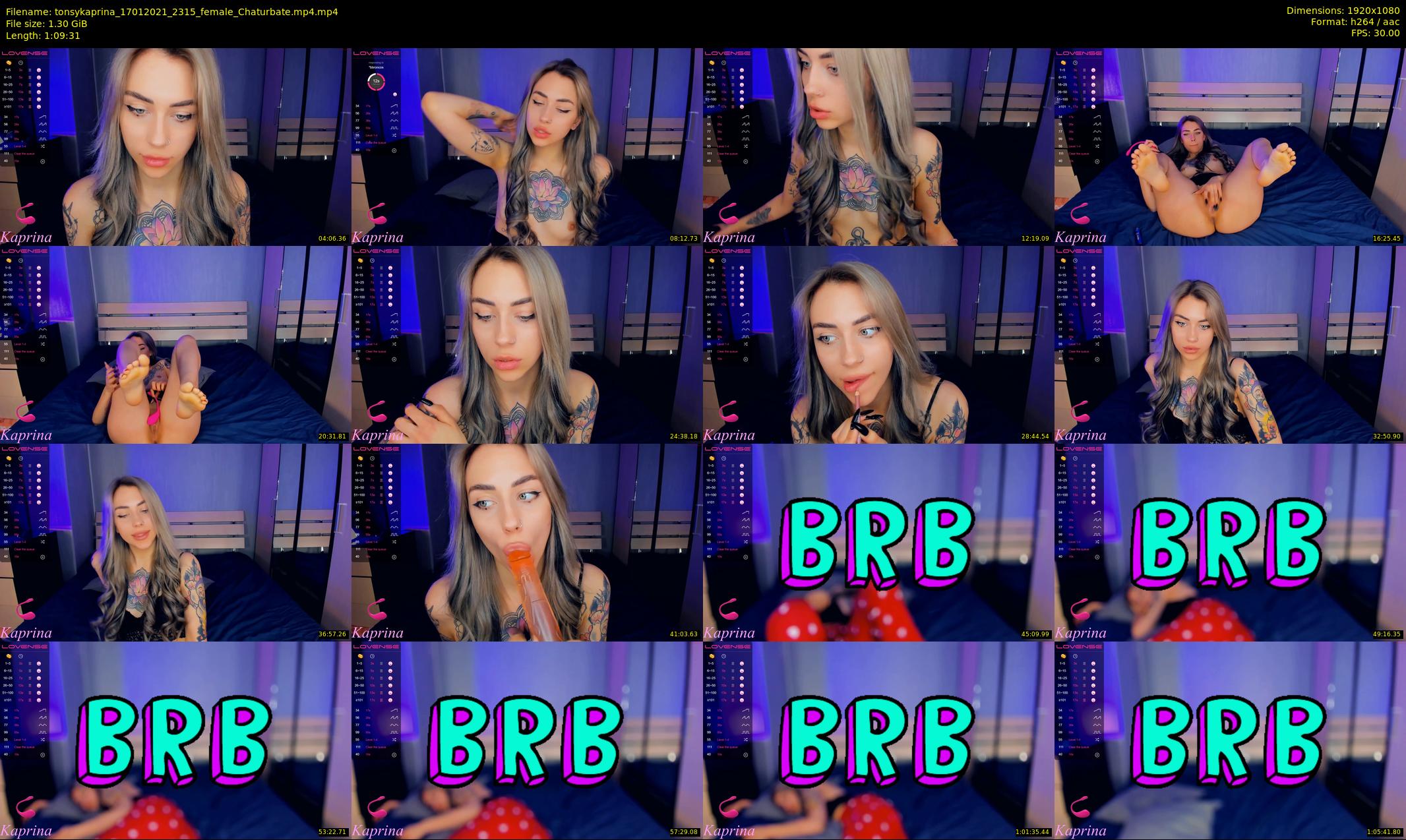 tonsykaprina — 70 minute Chaturbate couple cam show recording, 1080p, Jan 17, 2021