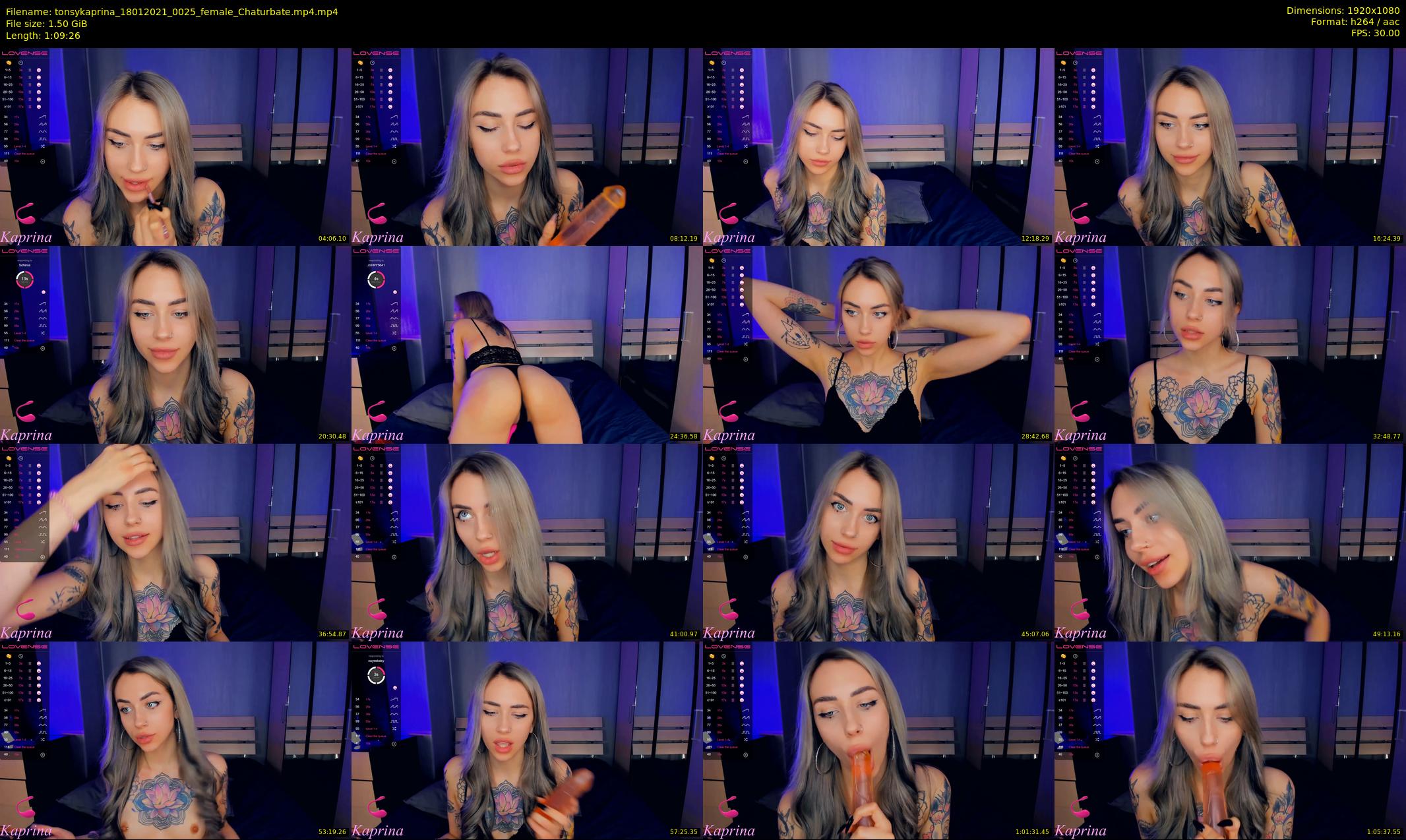tonsykaprina — 70 minute Chaturbate couple cam show recording, 1080p, Jan 18, 2021