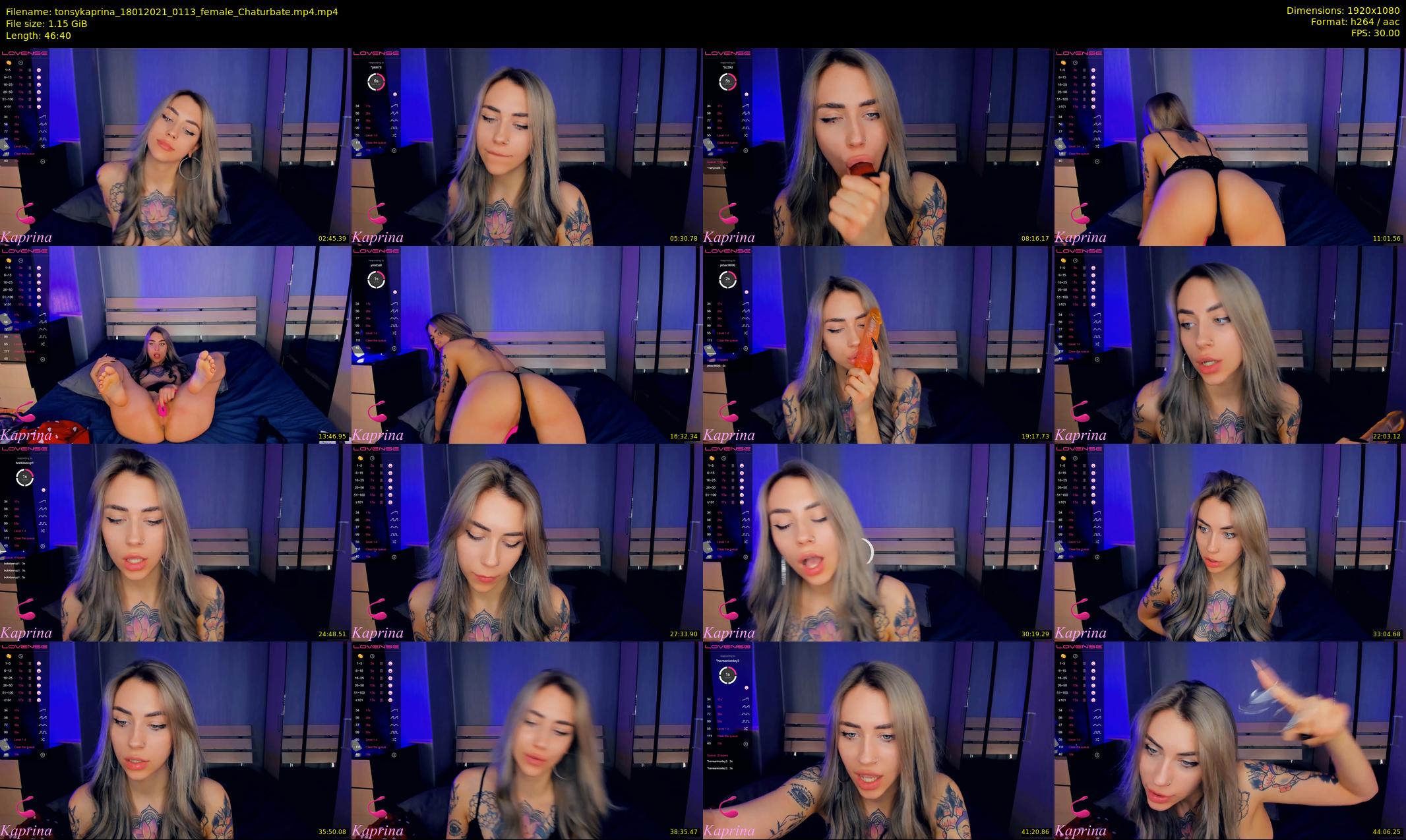 tonsykaprina — 47 minute Chaturbate couple cam show recording, 1080p, Jan 18, 2021