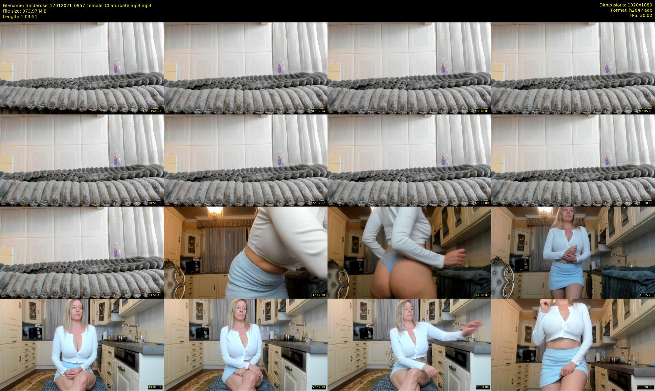 tunderose — 64 minute Chaturbate female cam show recording, 1080p, Jan 17, 2021