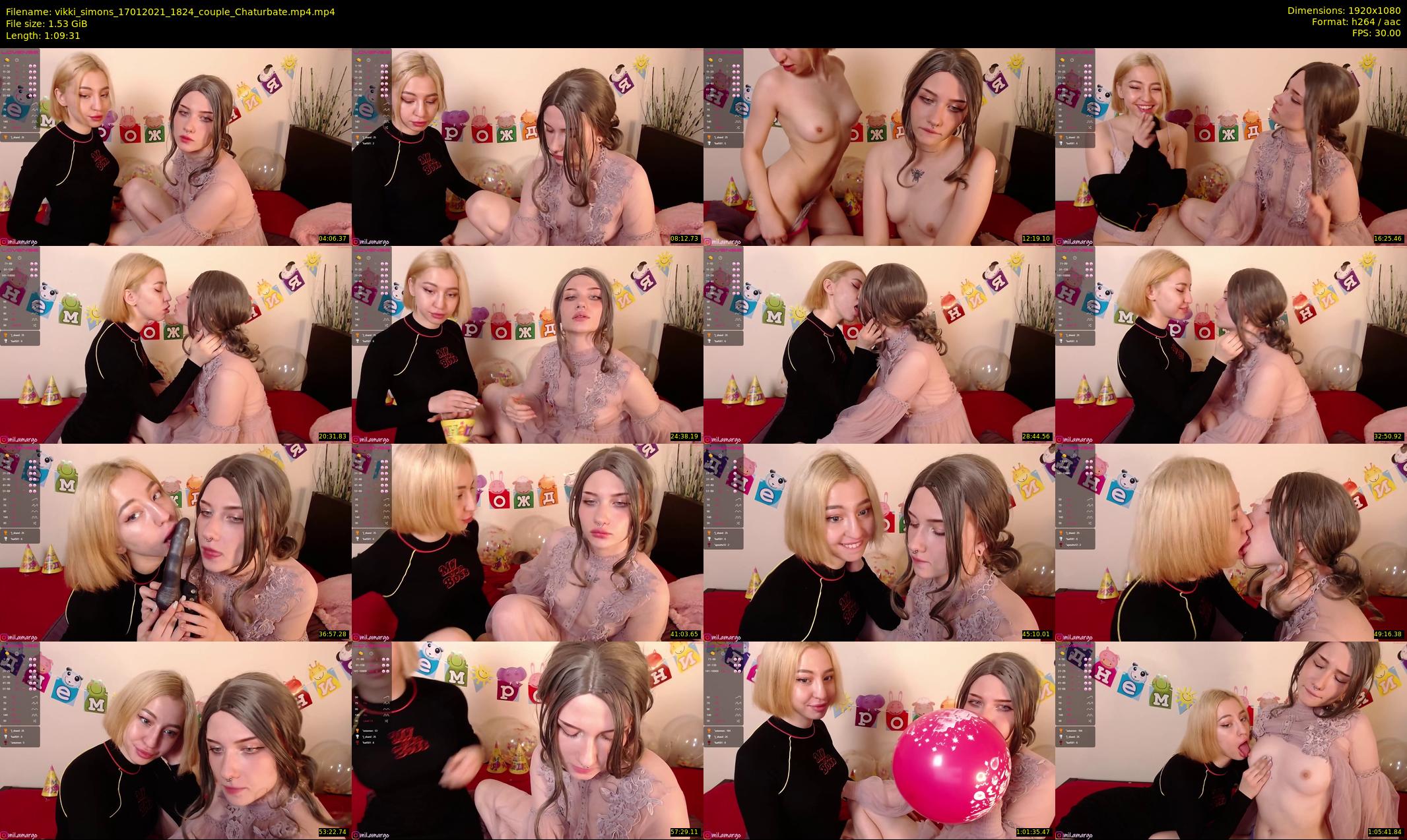 vikki_simons — 70 minute Chaturbate couple cam show recording, 1080p, Jan 17, 2021