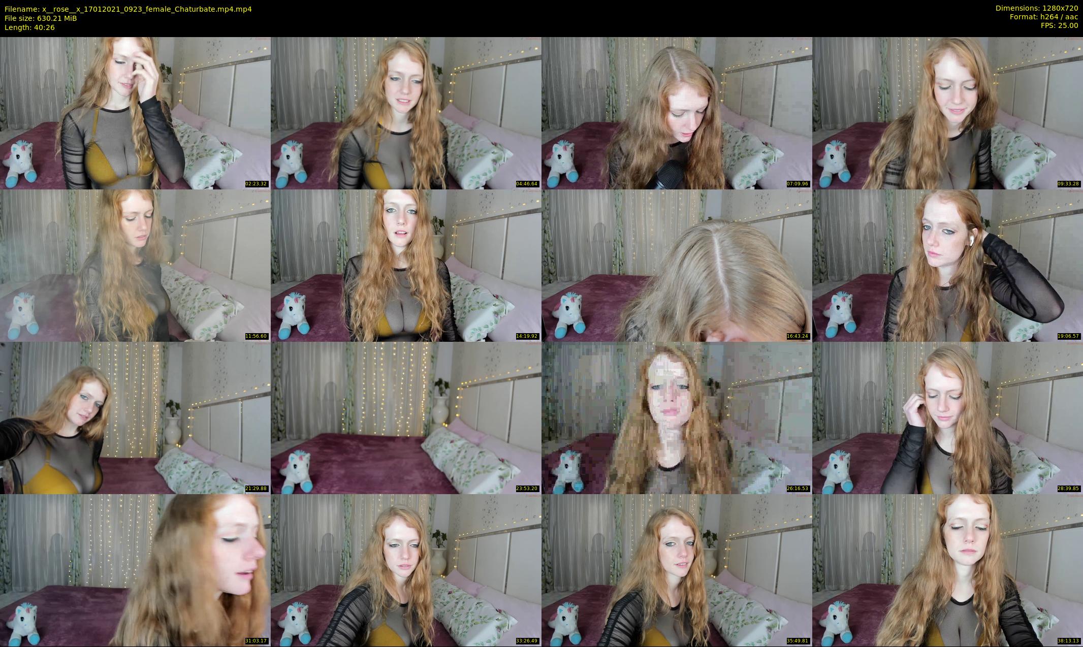 x__rose__x — 41 minute Chaturbate female cam show recording, 720p, Jan 17, 2021