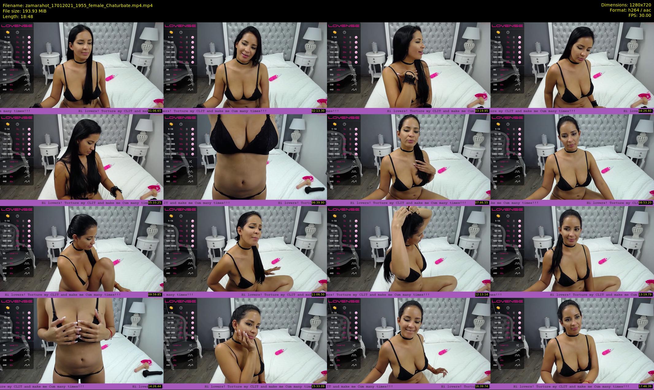 zamarahot — 19 minute Chaturbate female cam show recording, 720p, Jan 17, 2021
