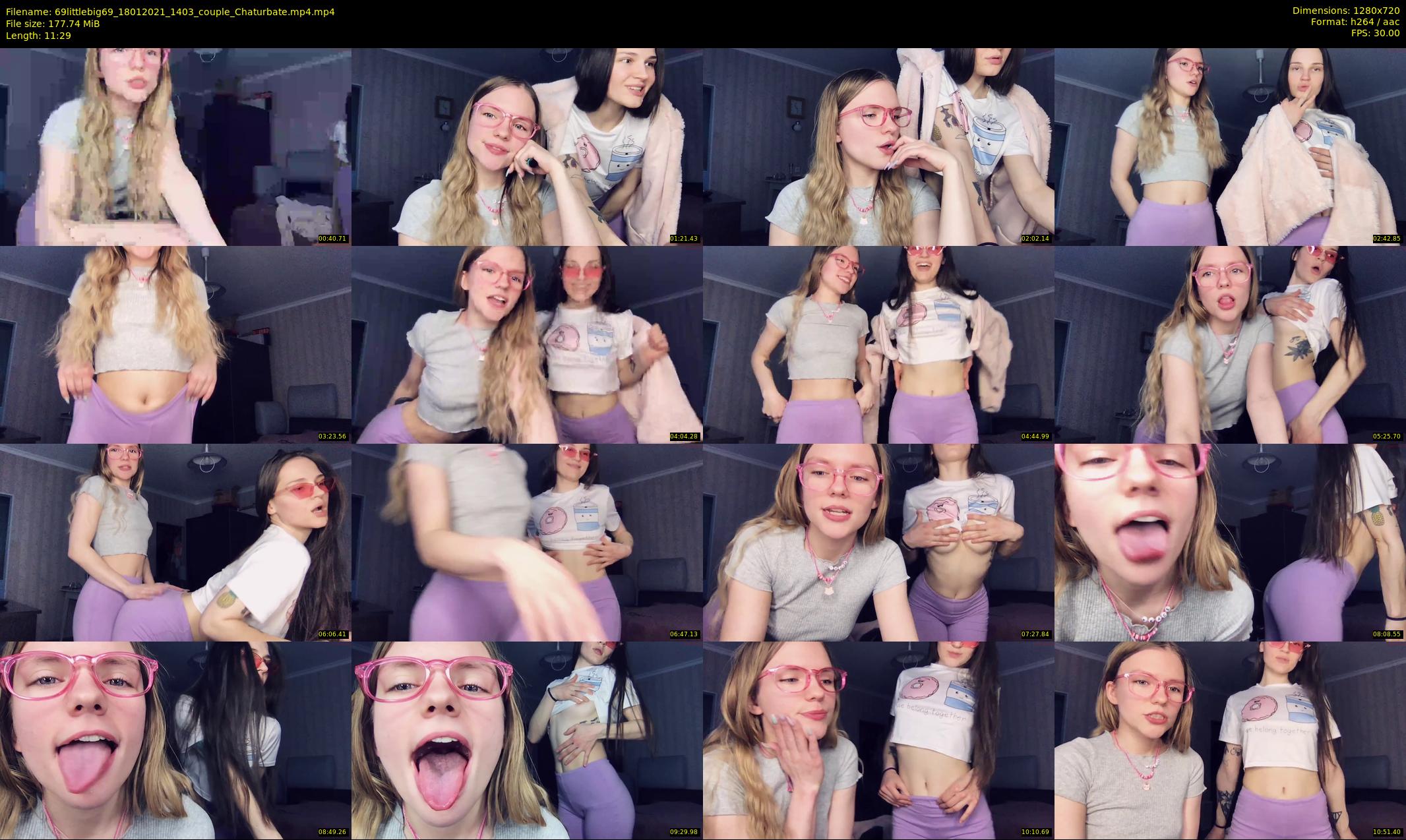 69littlebig69 — 12 minute Chaturbate couple cam show recording, 720p, Jan 18, 2021