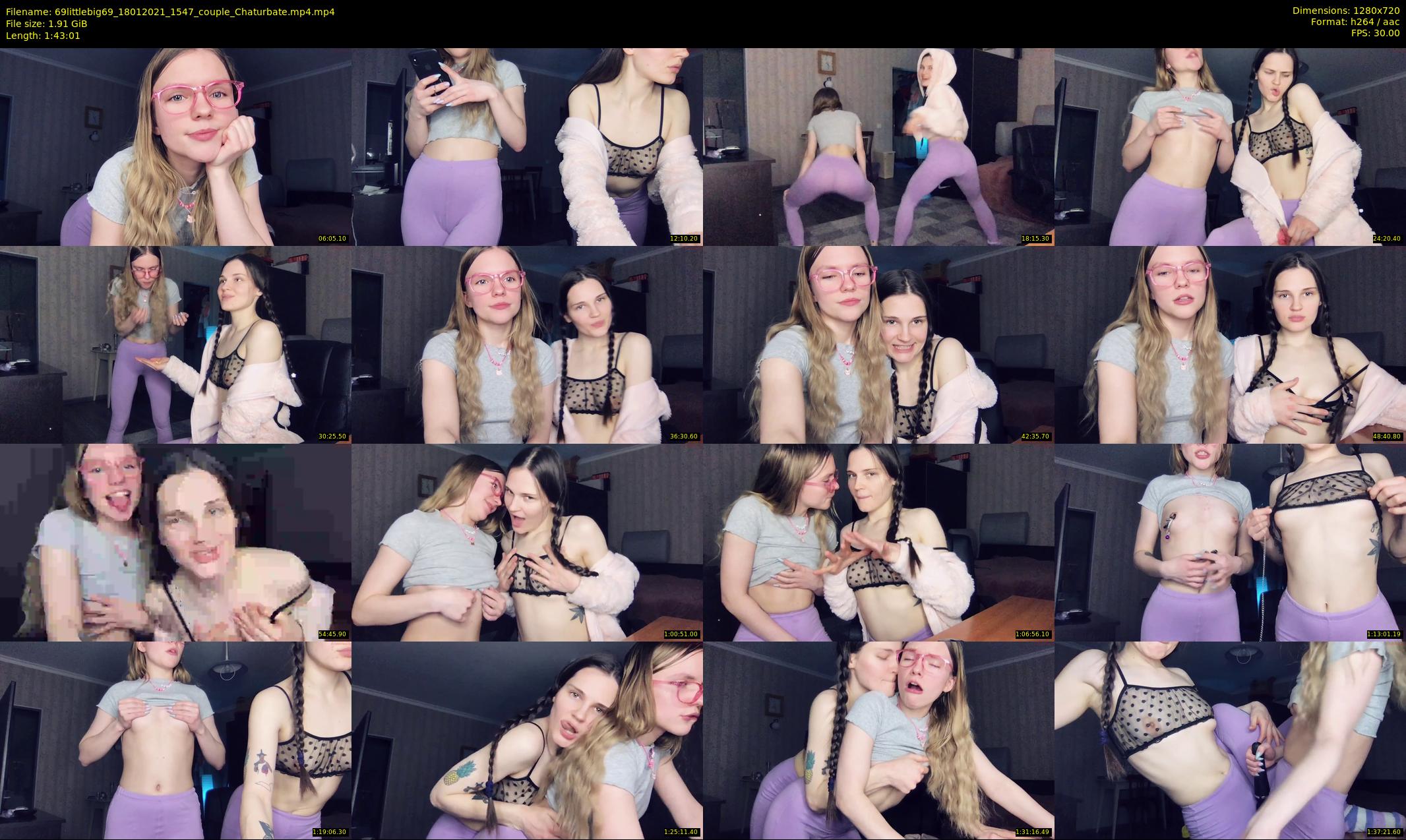 69littlebig69 — 104 minute Chaturbate couple cam show recording, 720p, Jan 18, 2021