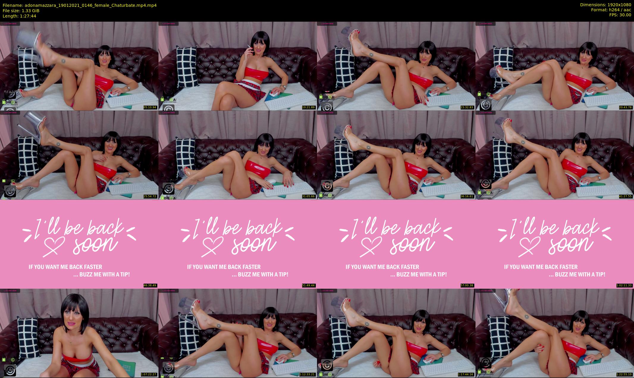adonamazzara — 88 minute Chaturbate female cam show recording, 1080p, Jan 19, 2021