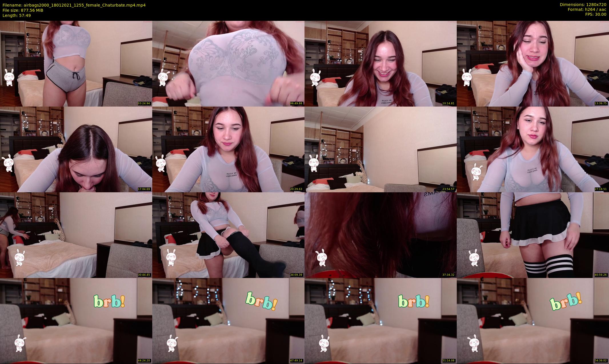 airbags2000 — 58 minute Chaturbate female cam show recording, 720p, Jan 18, 2021