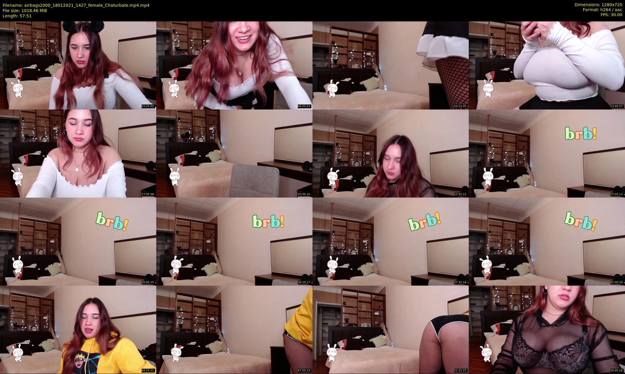 airbags2000 — 58 minute Chaturbate female cam show recording, 720p, Jan 18, 2021