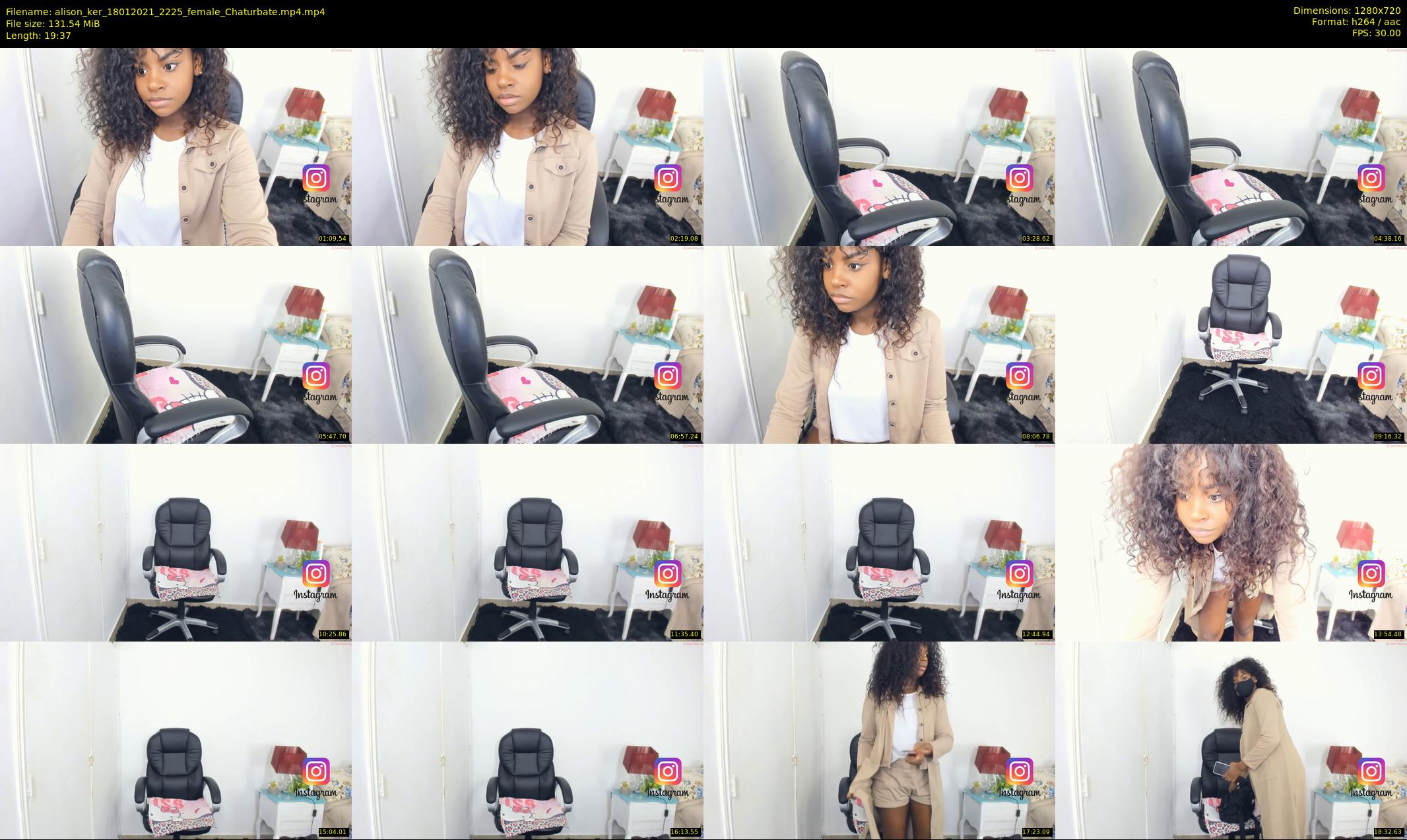 alison_ker — 20 minute Chaturbate female cam show recording, 720p, Jan 18, 2021