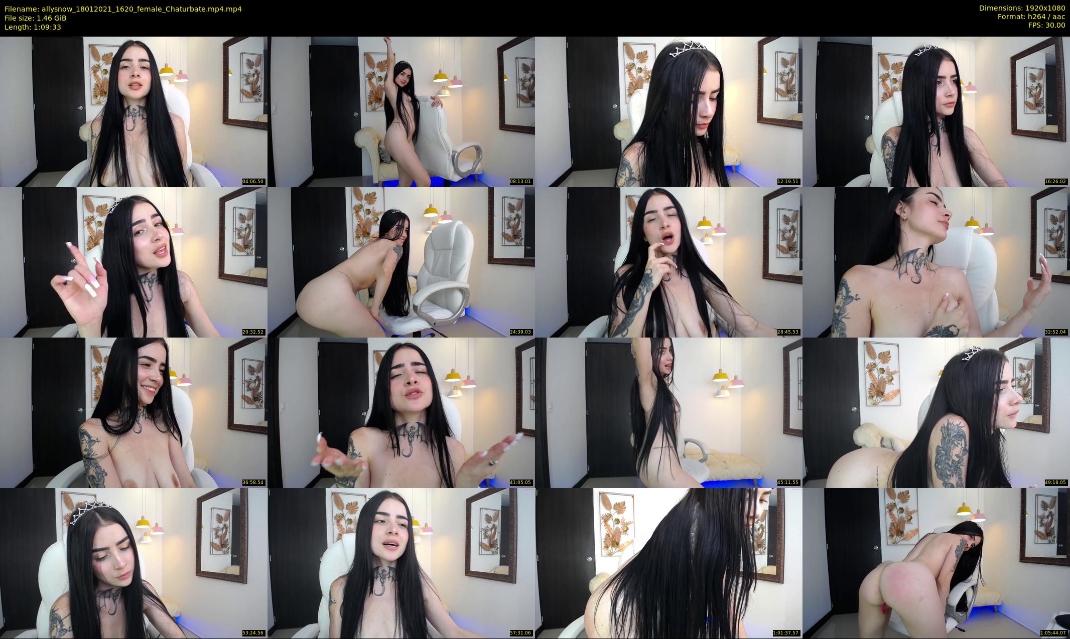 allysnow — 70 minute Chaturbate female cam show recording, 1080p, Jan 18, 2021