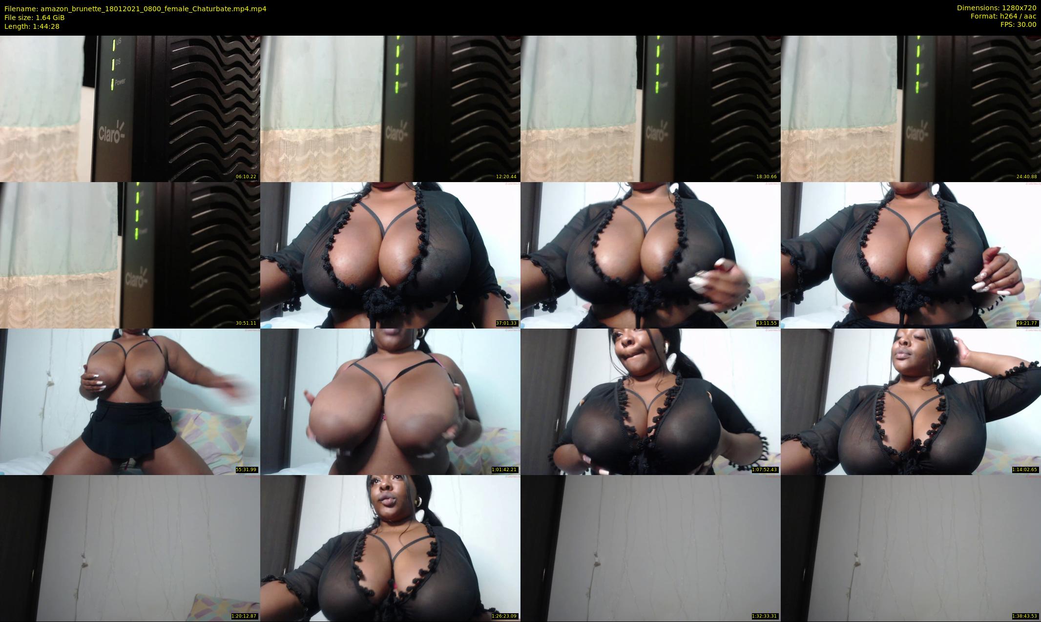 amazon_brunette — 105 minute Chaturbate female cam show recording, 720p, Jan 18, 2021